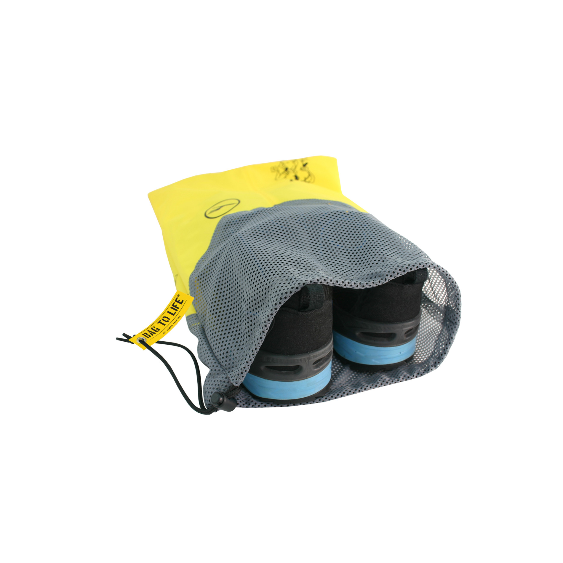 Easy Packing Schuh und Wäschesack - gelb