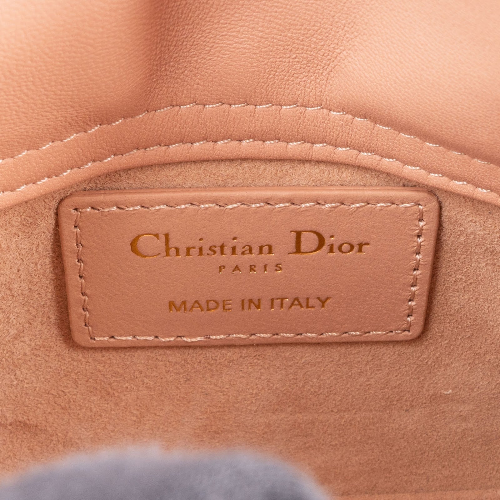 Christian Dior Lambskin Micro Lady Dior Crossbody Bag