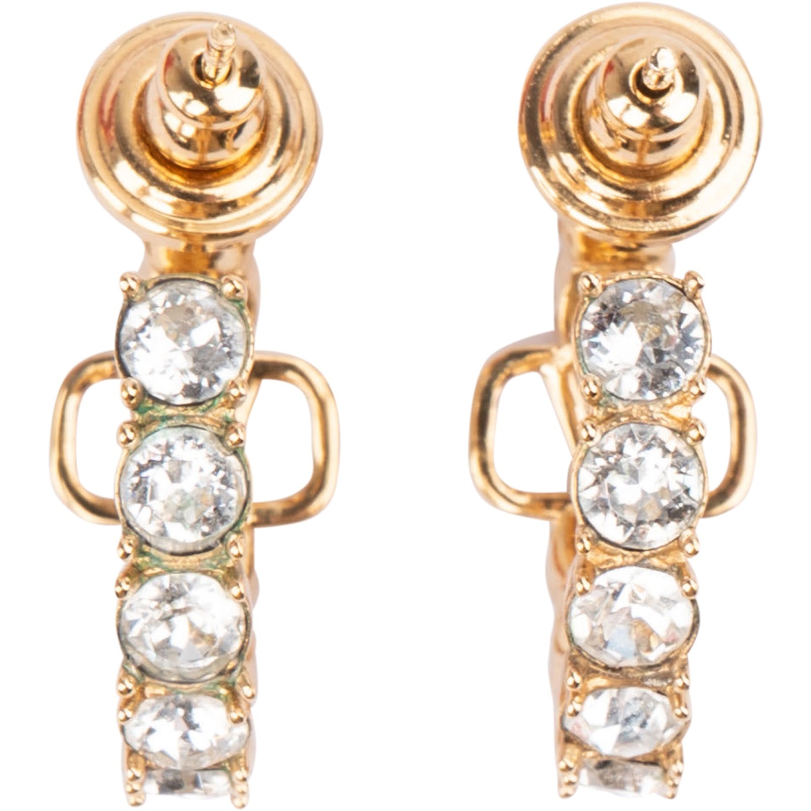Valentino Garavani VLogo Signature Crystal Hoop Earrings