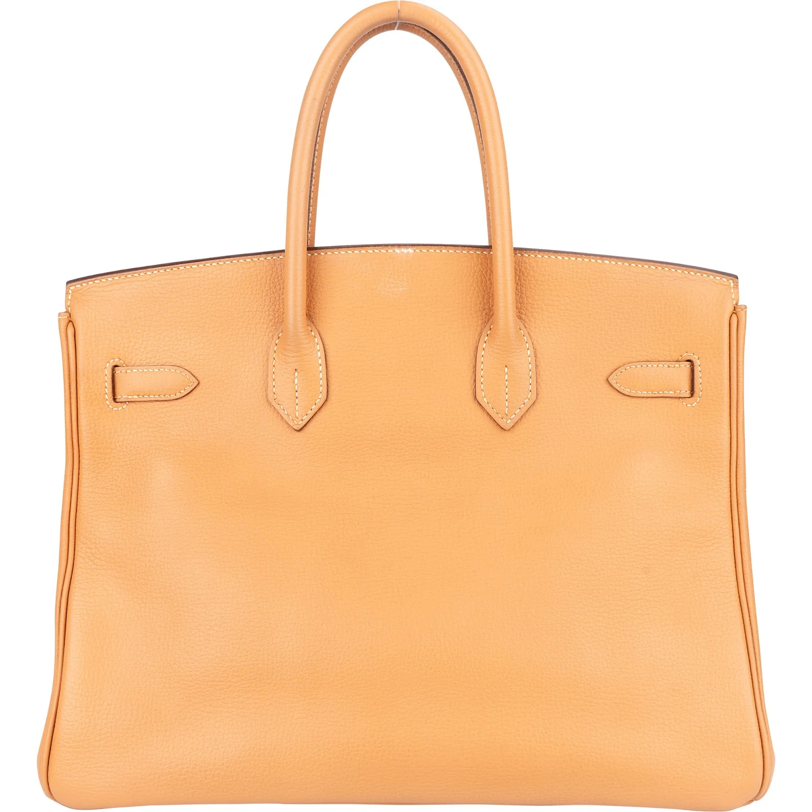 Hermès Fjord Leather Birkin 35 Handbag Beige Brown Palladium Hardware