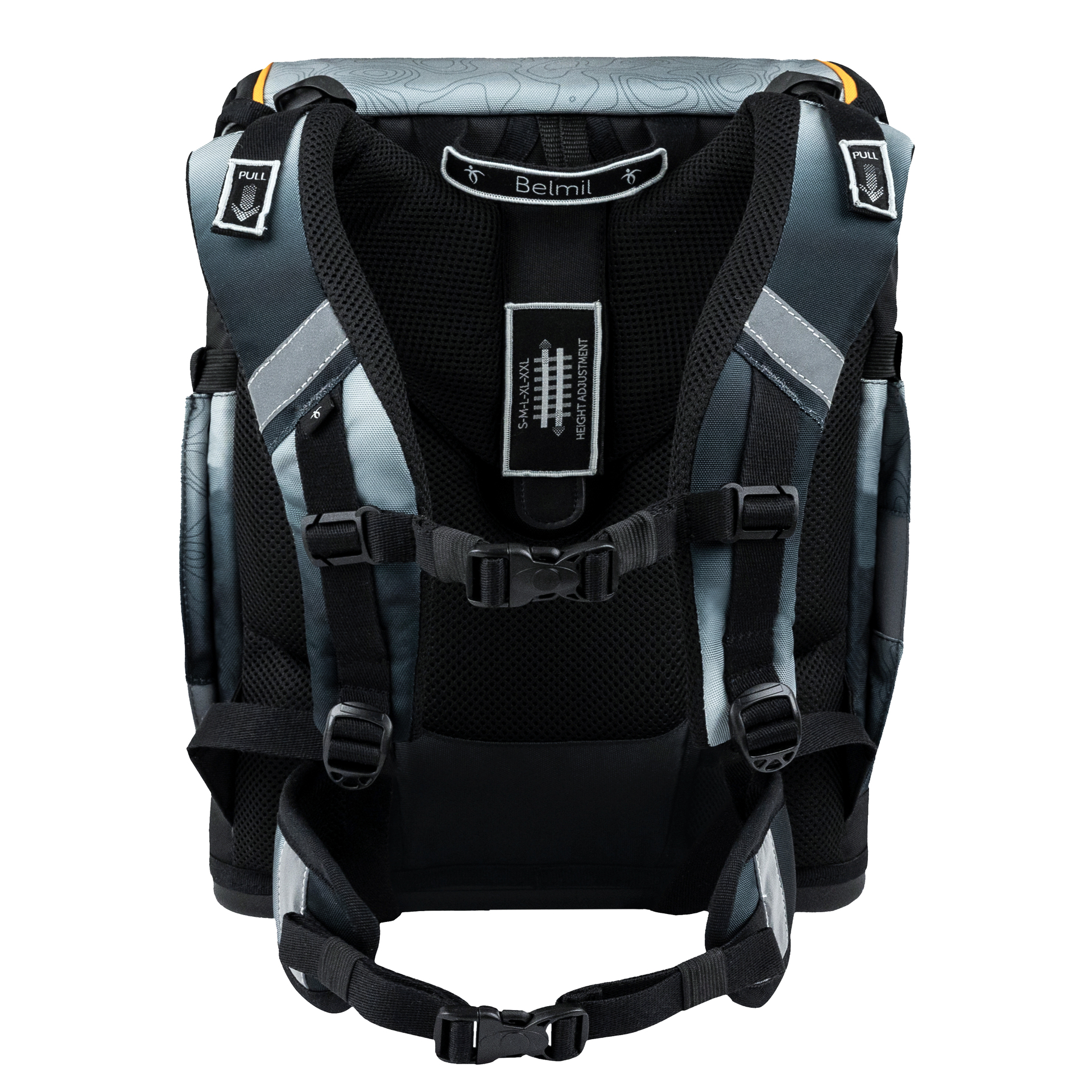 Smarty Plus Schulranzenset 5-teilig - "Black Grey"