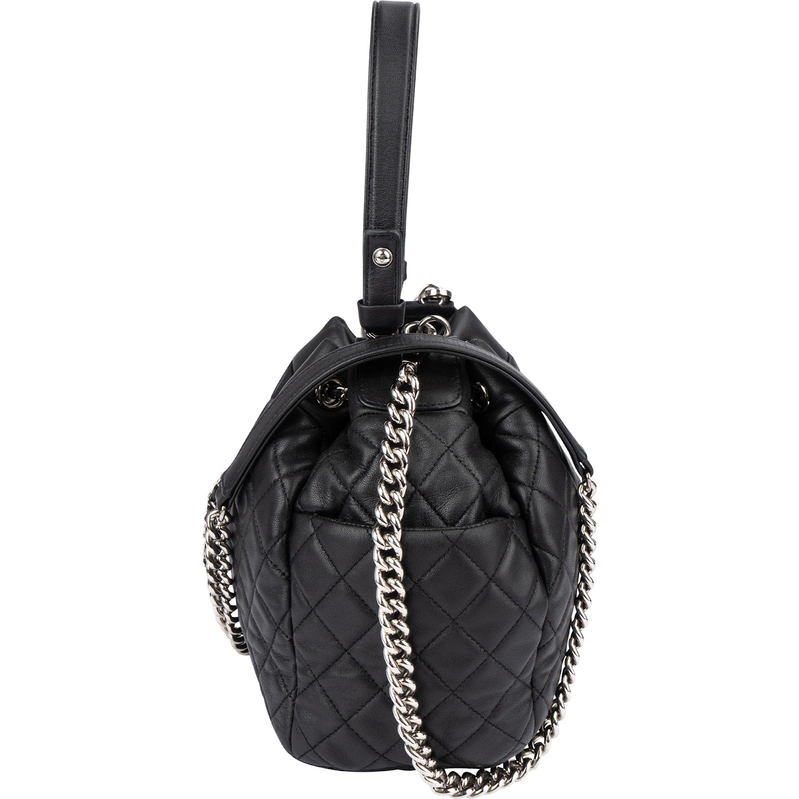Chanel – CC Drawstring Bucket Crossbody Bag