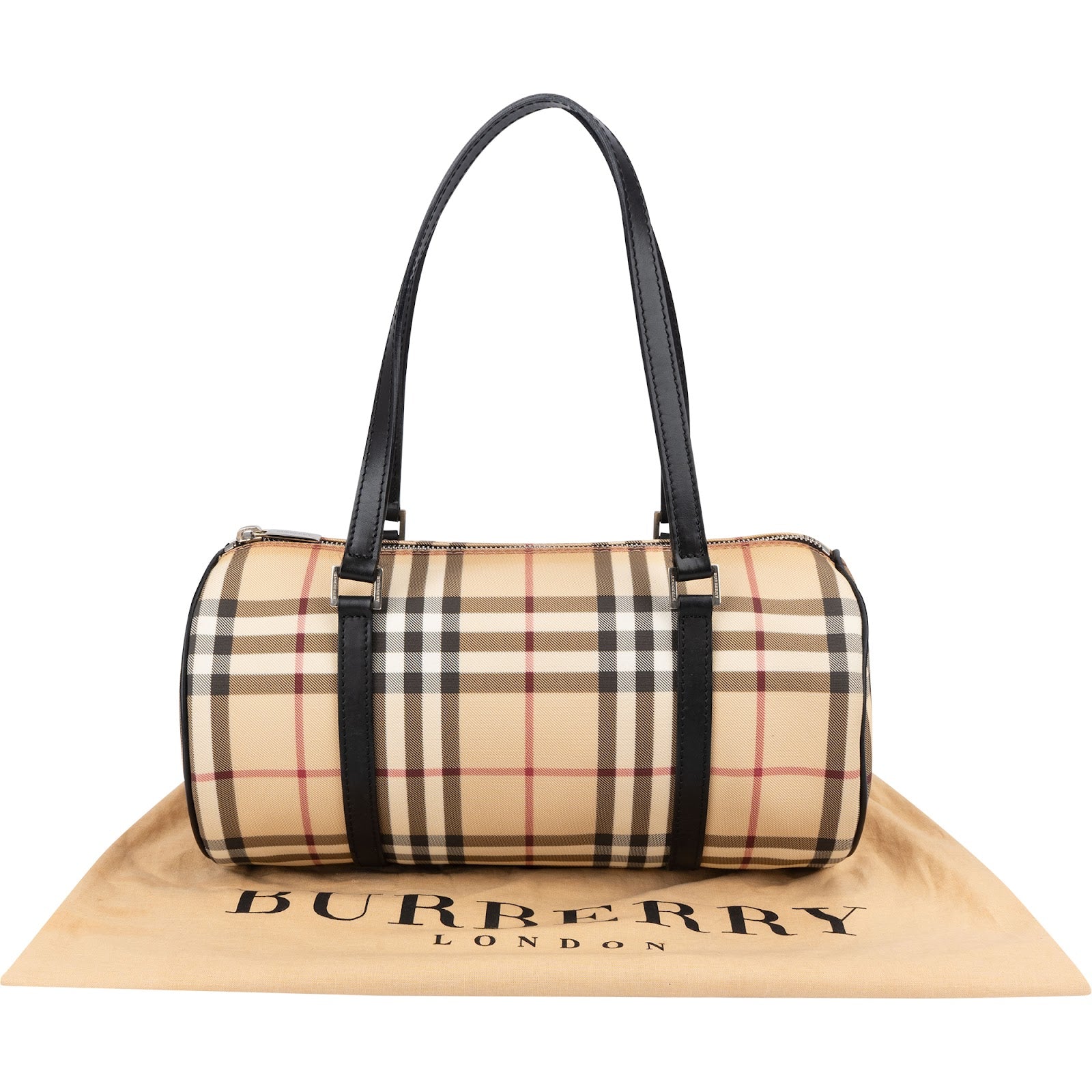Burberry - Nova Check Barrel Handtasche