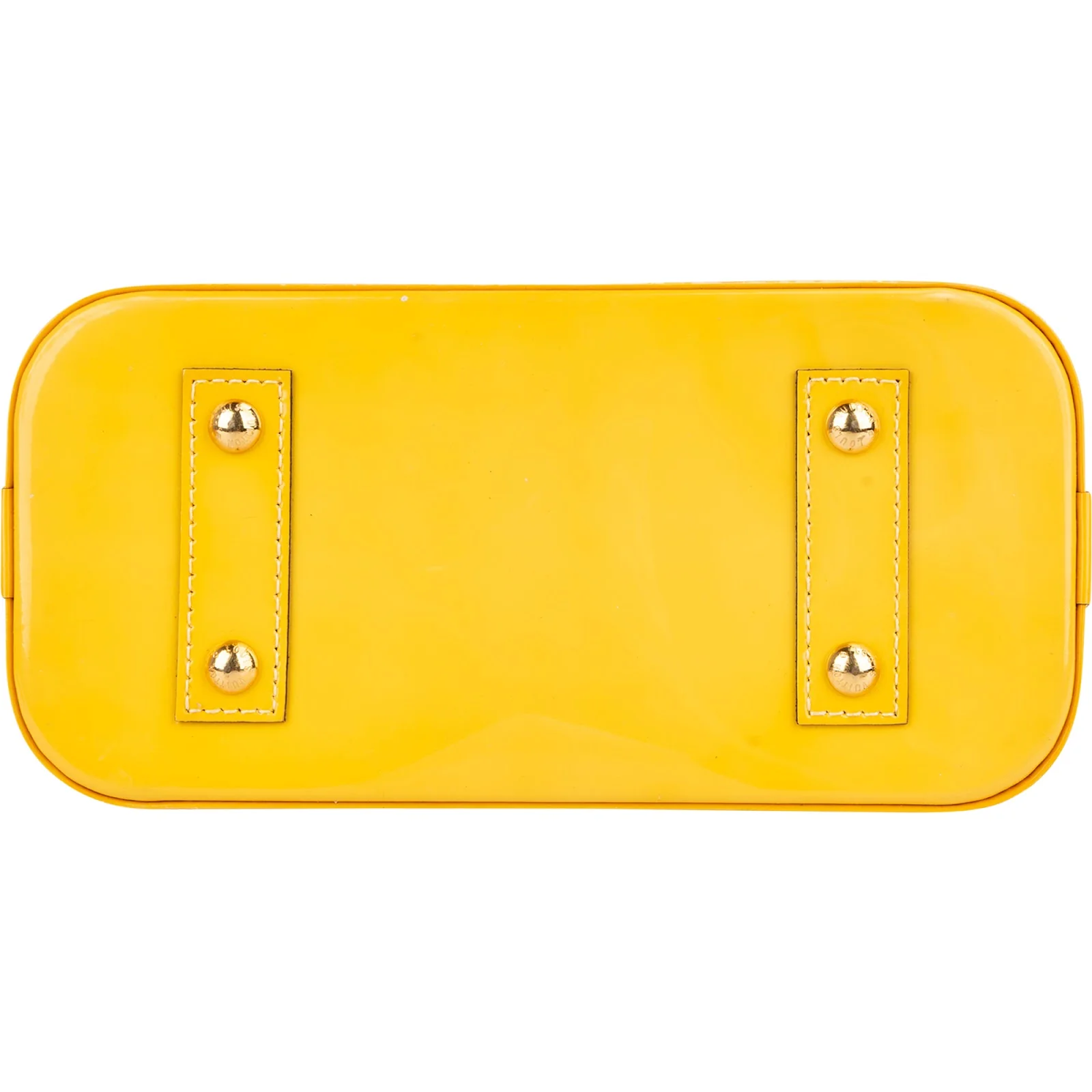 Louis Vuitton Monogram Yellow Vernis Alma BB Handbag