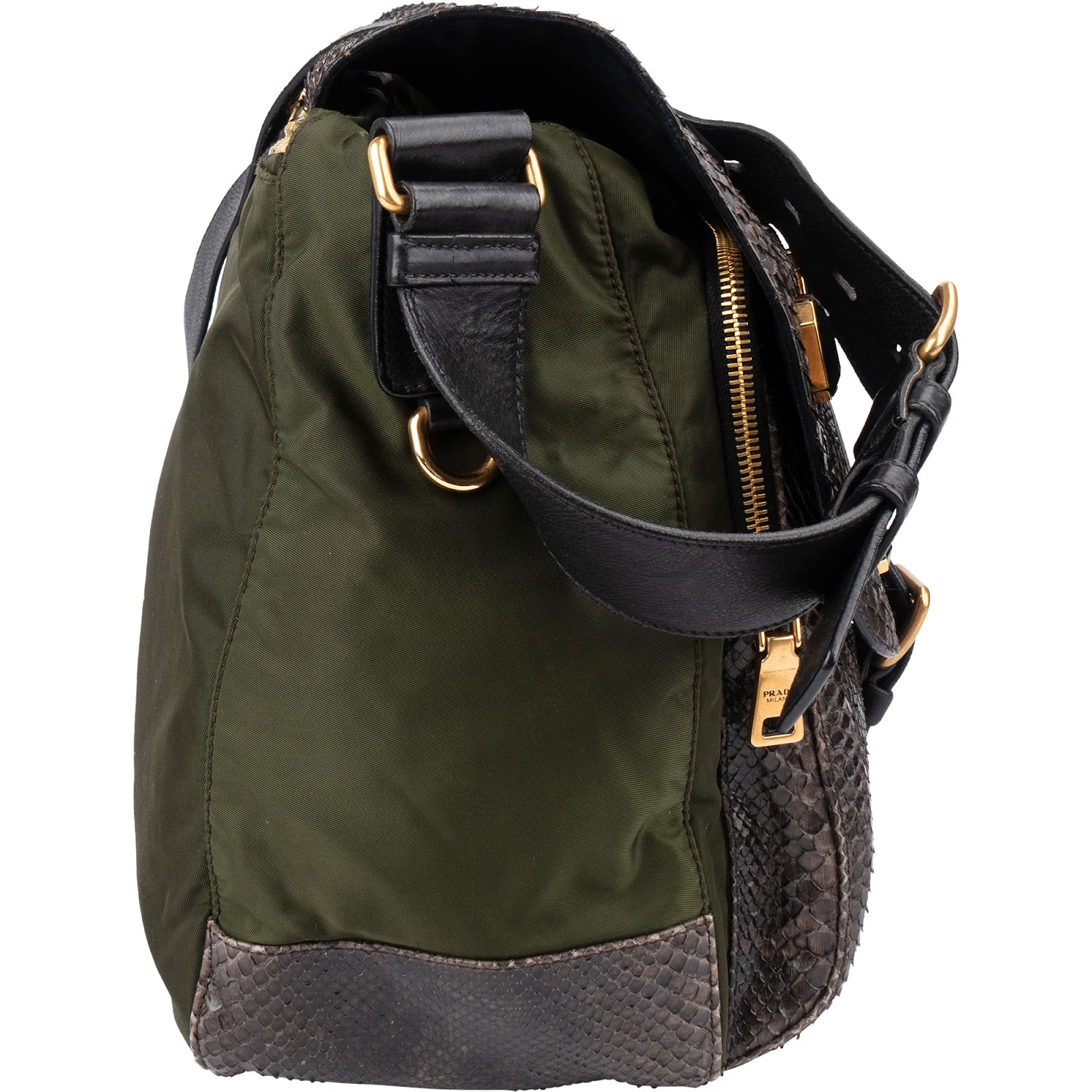 Prada - Python Jeweled Messenger Bag