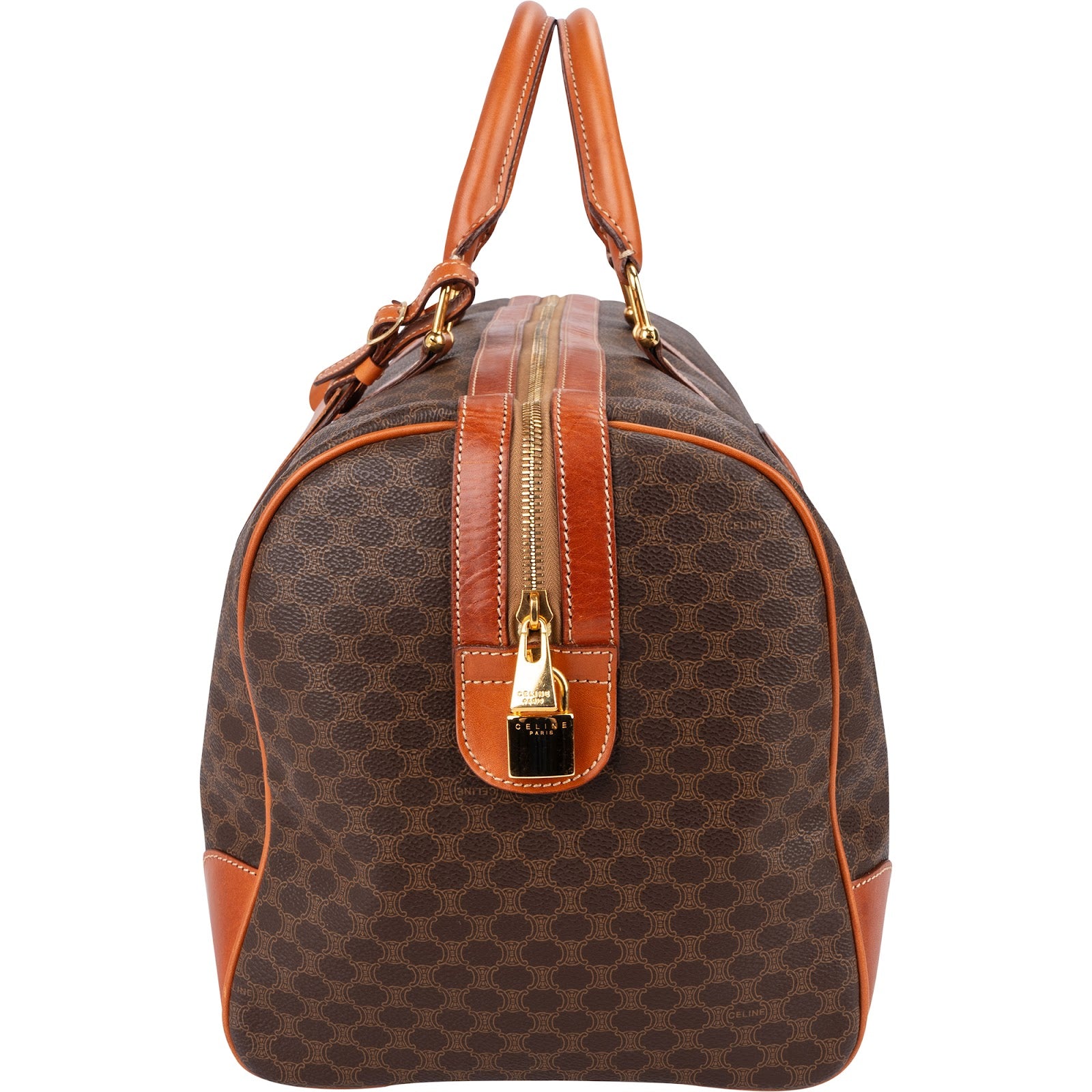 Celine Monogram Macadam Canvas Boston 45 Reisetasche