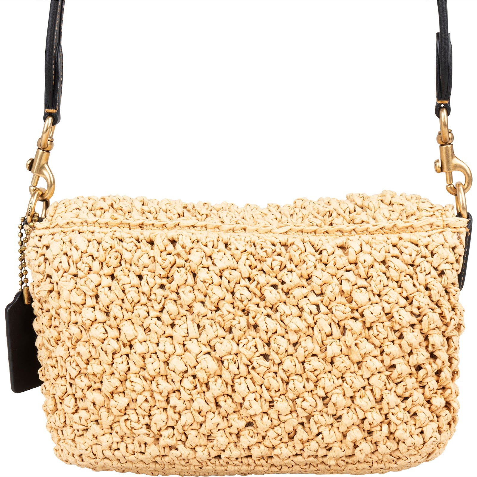 Coach Raffia Soft Tabby Crossbody Bag