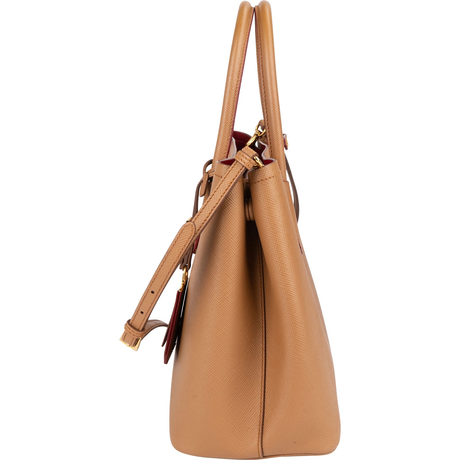 Prada Saffiano Leather Double Handbag