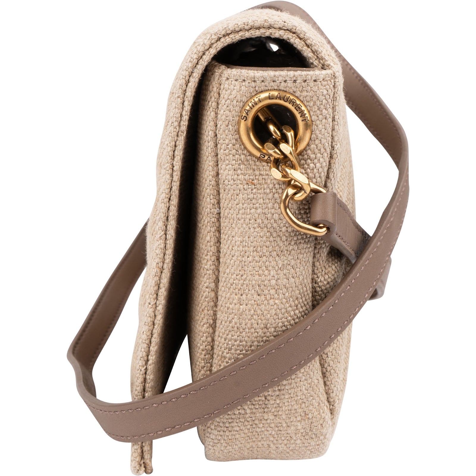 Saint Laurent Chevron Raffia Matelassé Envelope Crossbody Bag