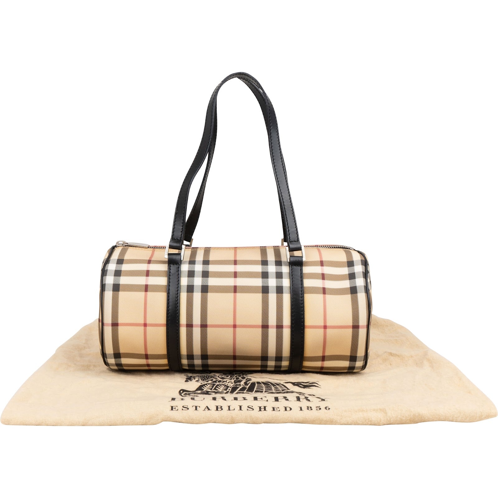 Sac à main Burberry Nova à motif « Nova-Check » et monogramme