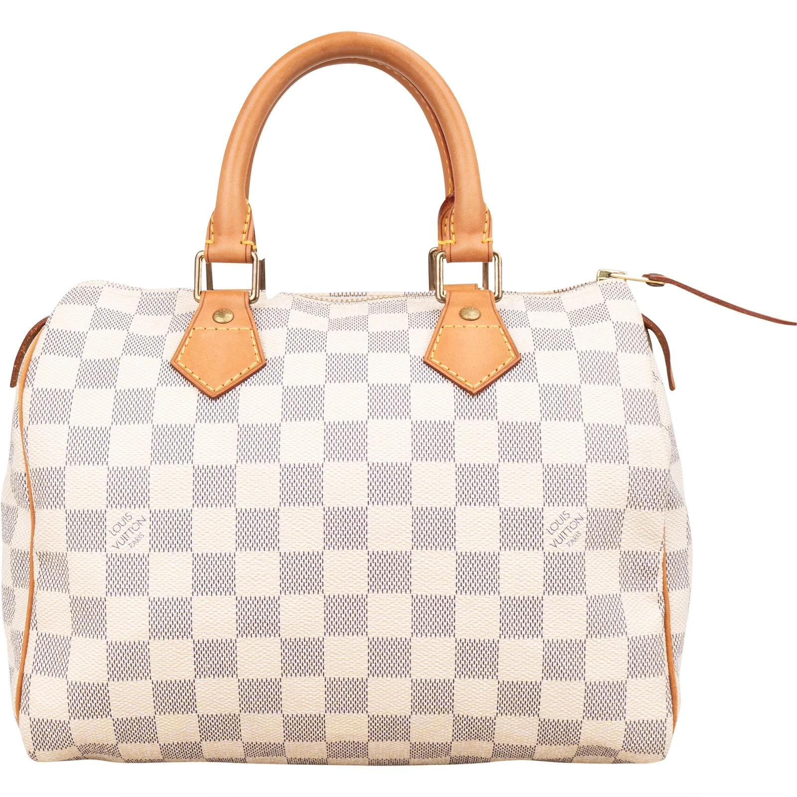 Louis Vuitton Monogram Damier Azur Canvas Speedy 25 Boston Bag