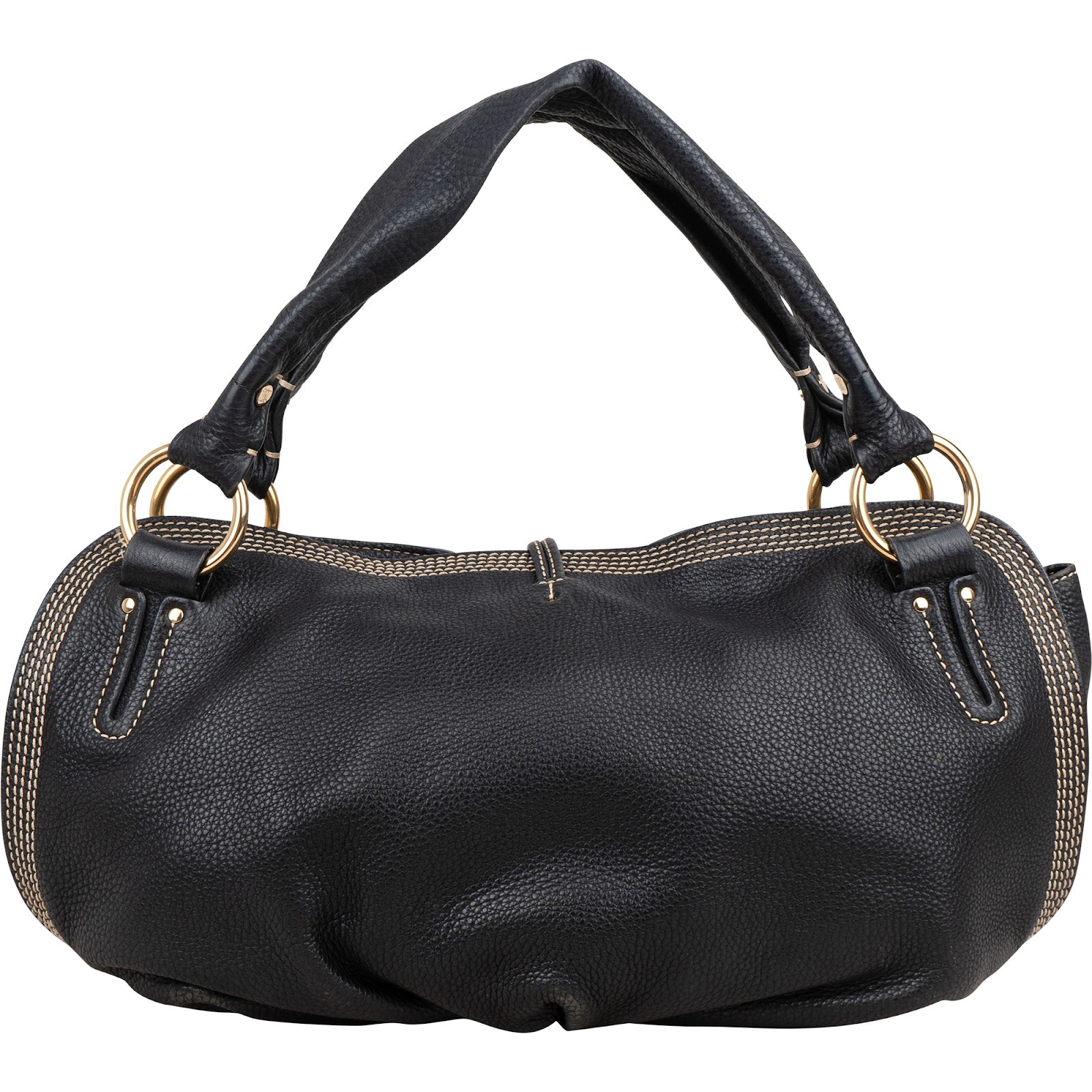Celine Pebbled Leather Bittersweet Handbag