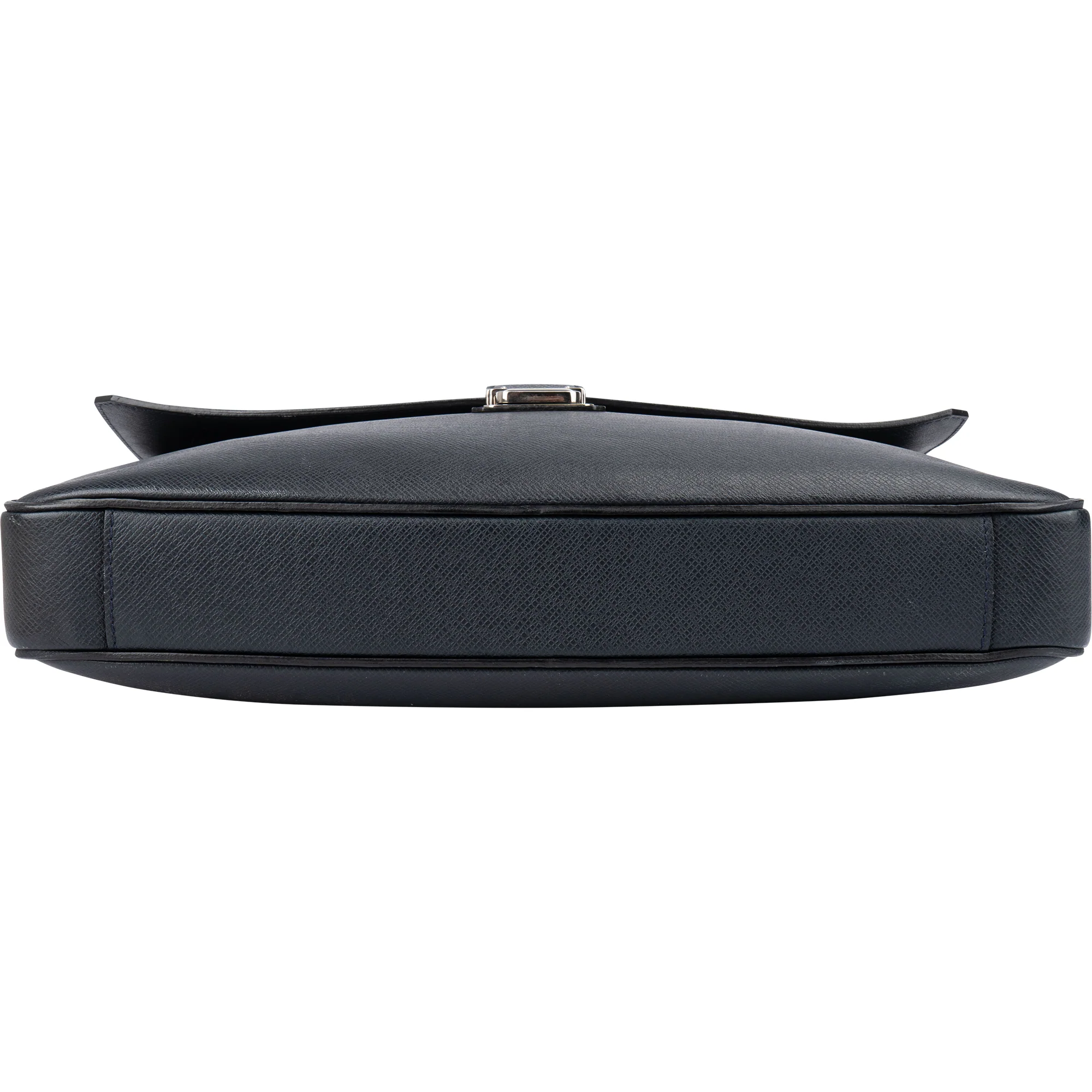 Louis Vuitton Bleu Taiga Leather Vassili PM Business Tasche