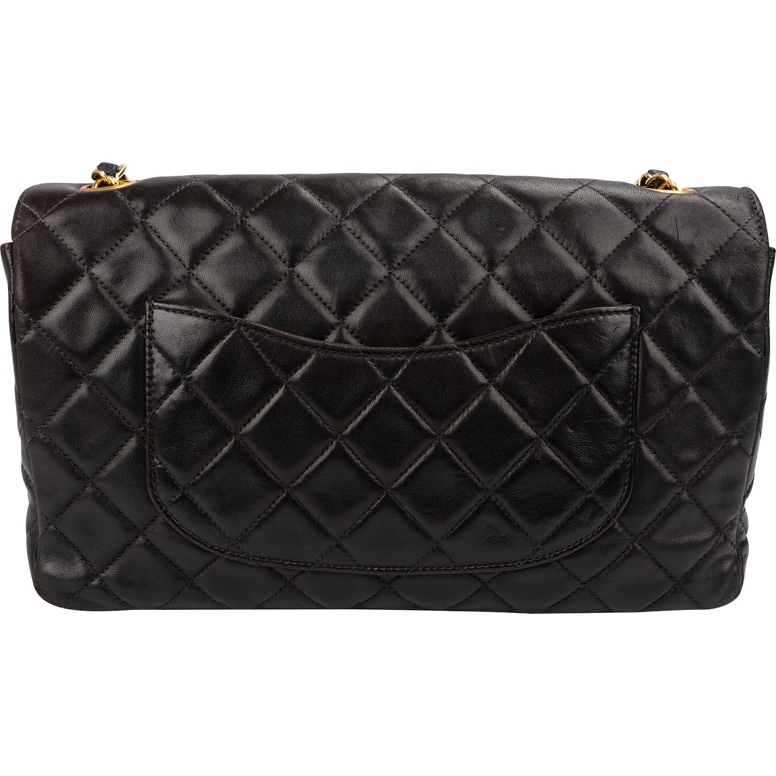 Chanel – Sac à bandoulière moyen à rabat unique, matelassé souple