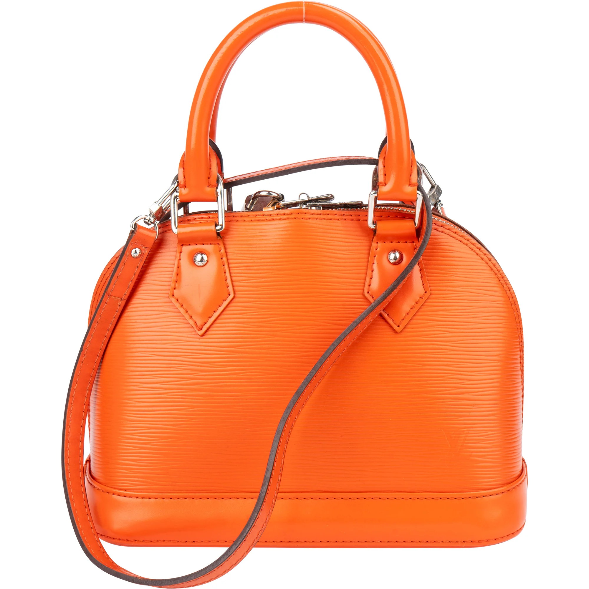 Louis Vuitton Orange Epi Leather Alma BB Handbag