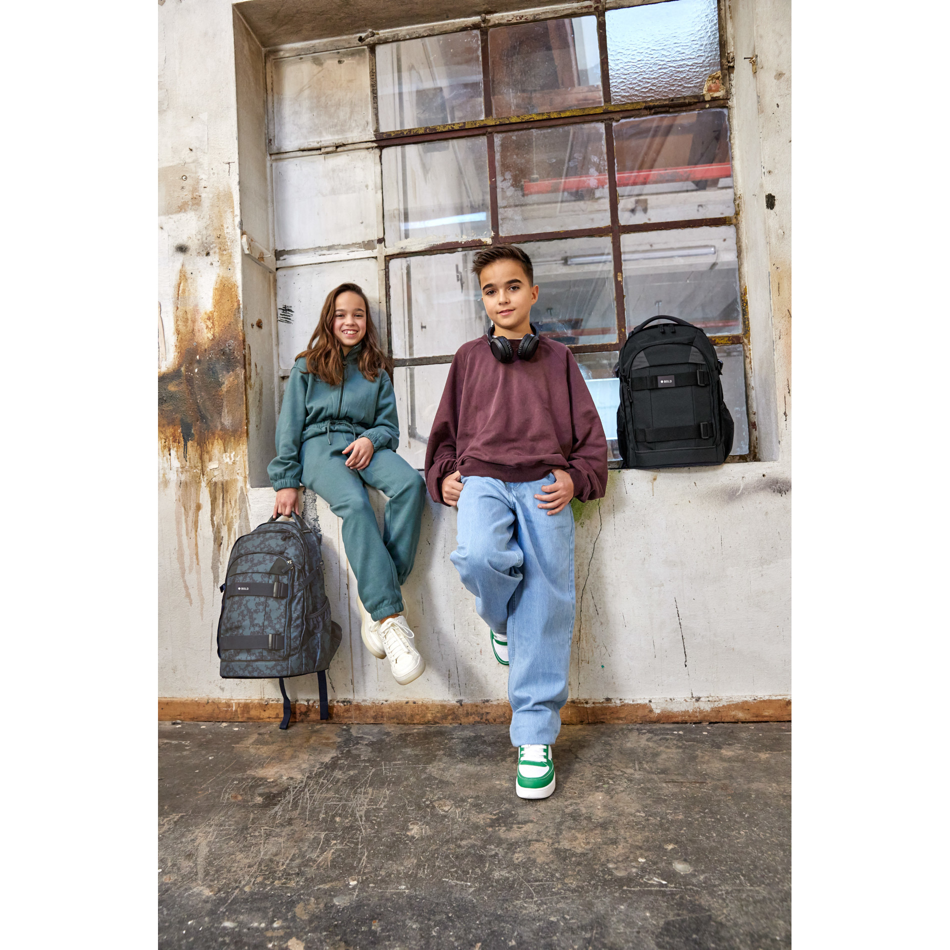 School Backpack Origin Bold - Spots Blue