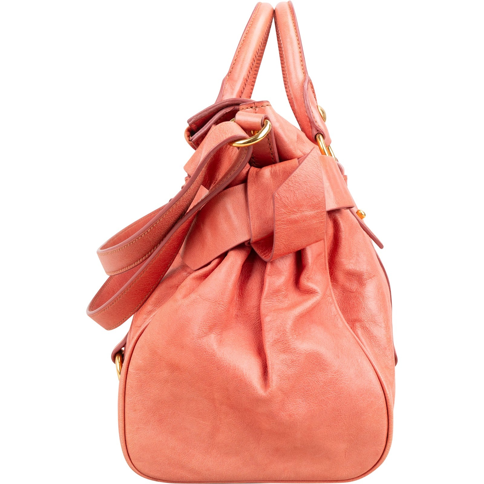 Miu Miu - Vitello Lux Bow Shoulderbag