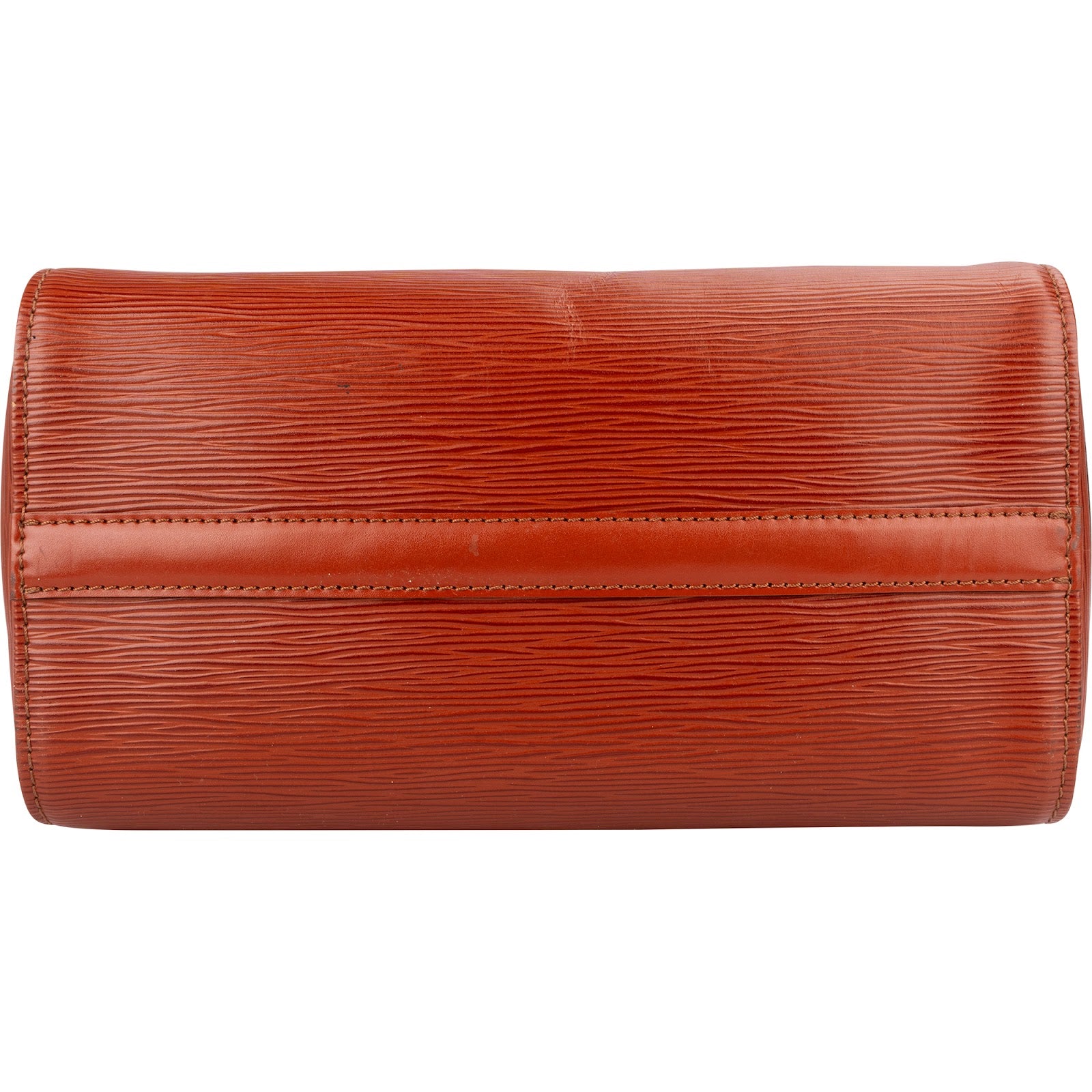 Sac Speedy 30 Boston Louis Vuitton en cuir Epi couleur cognac