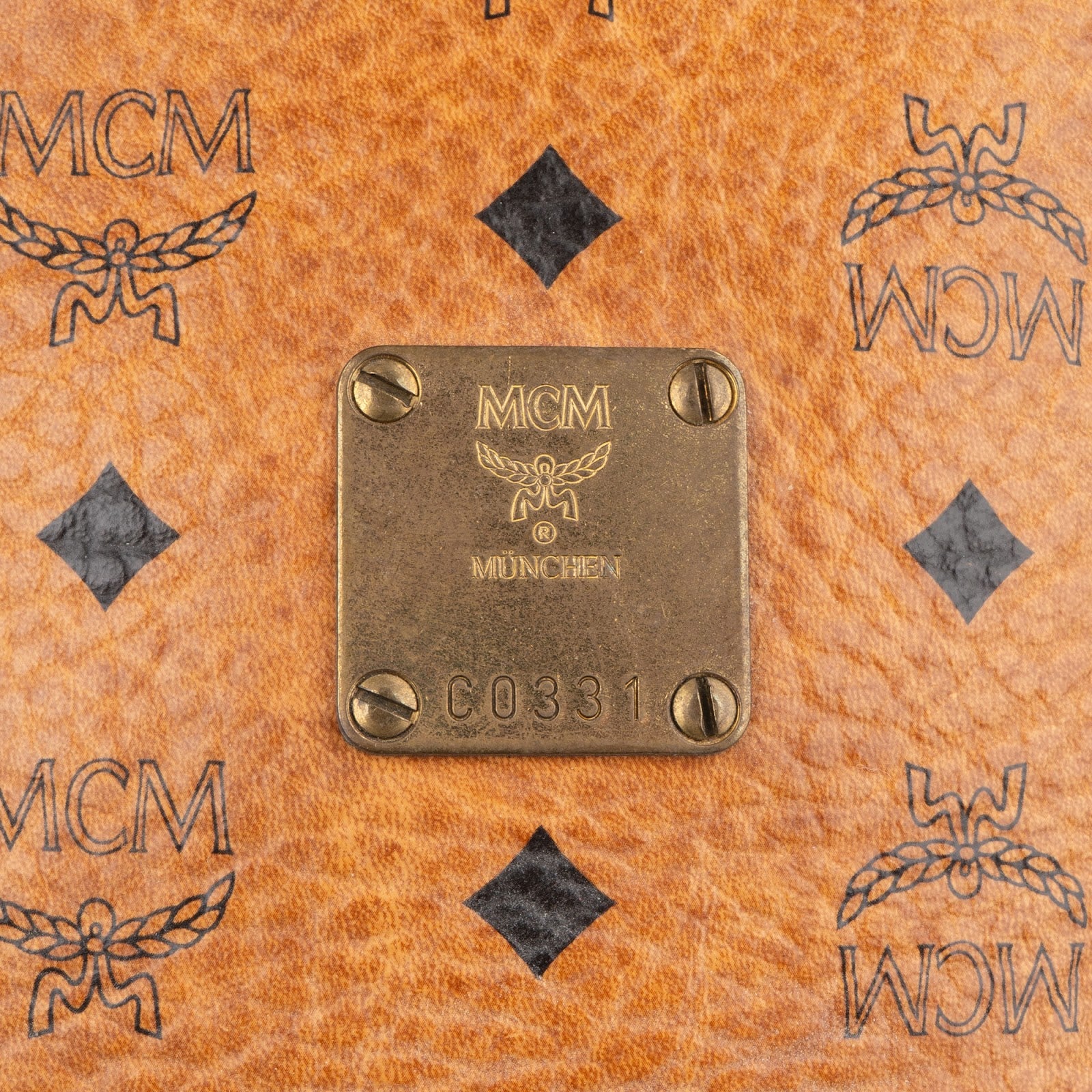 MCM Monogram Visetos Drawstring Bucket