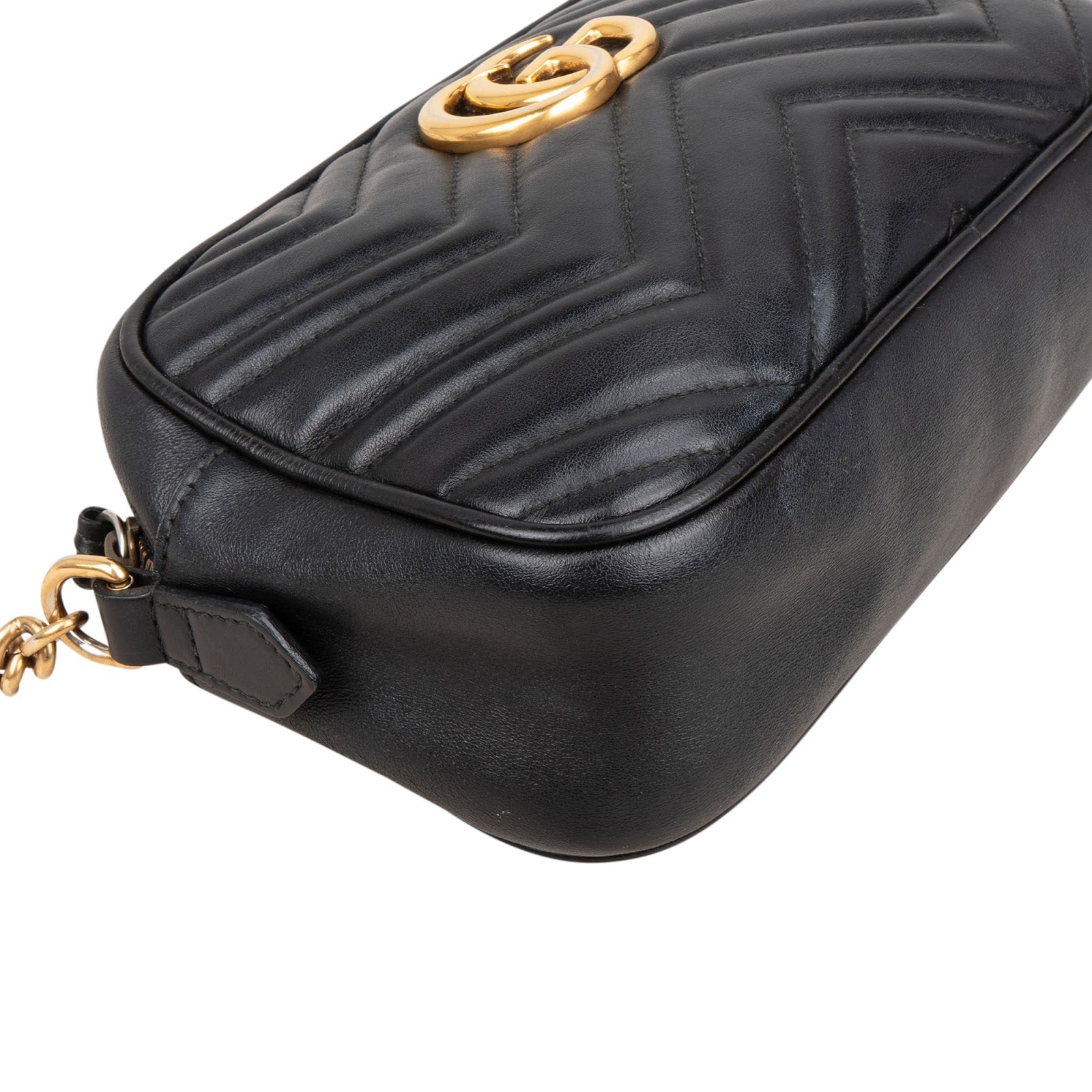 Gucci ChevronLeather GG Marmont Camera Crossbody Bag