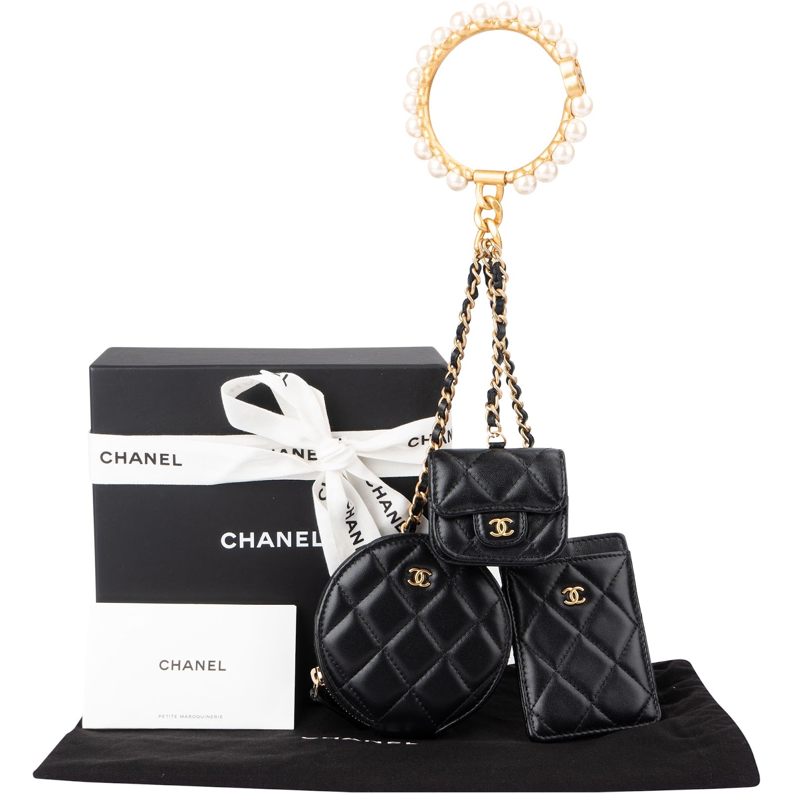 Chanel - Pearl Bracelet Multi Pouches  (Cardholder, Coins & AirPods)