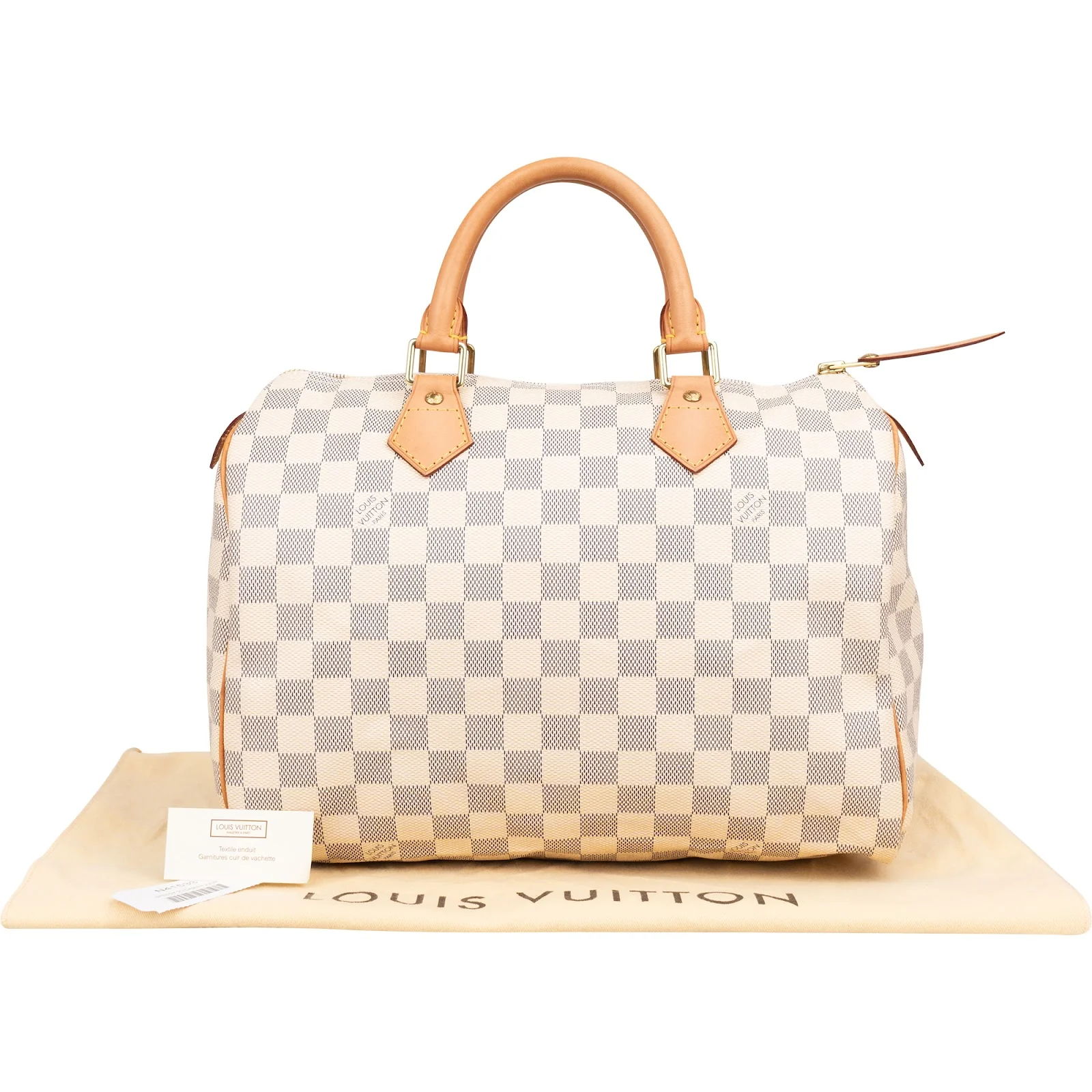 Louis Vuitton Monogram Damier Azur Speedy 30 Boston Bag