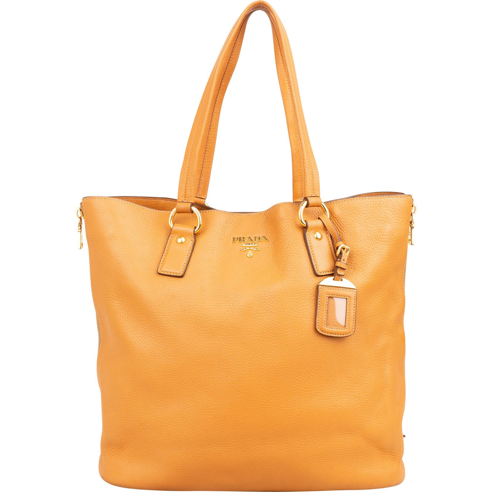Prada Vitello Daino Shopping Tote Shoulder Bag