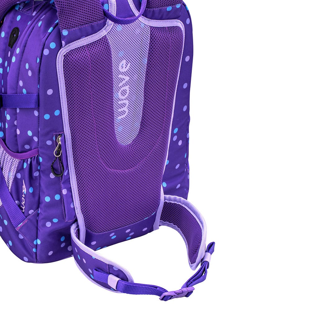 Infinity Rucksack Set 3-teilig - Purple Dots
