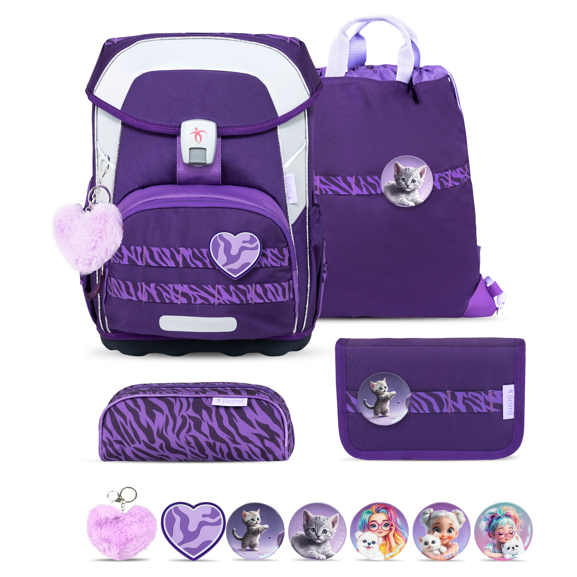 Belmil Maxi Plus Premium Schulranzen Set 5-teilig "Twilight Charm"