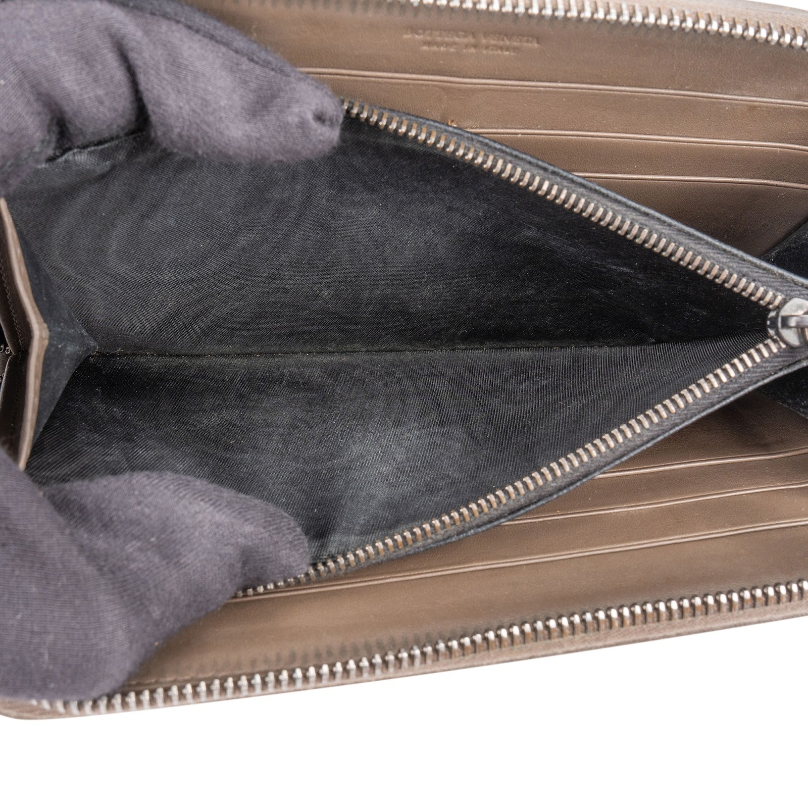 Bottega Veneta Intrecciato Leather Zip Around Wallet