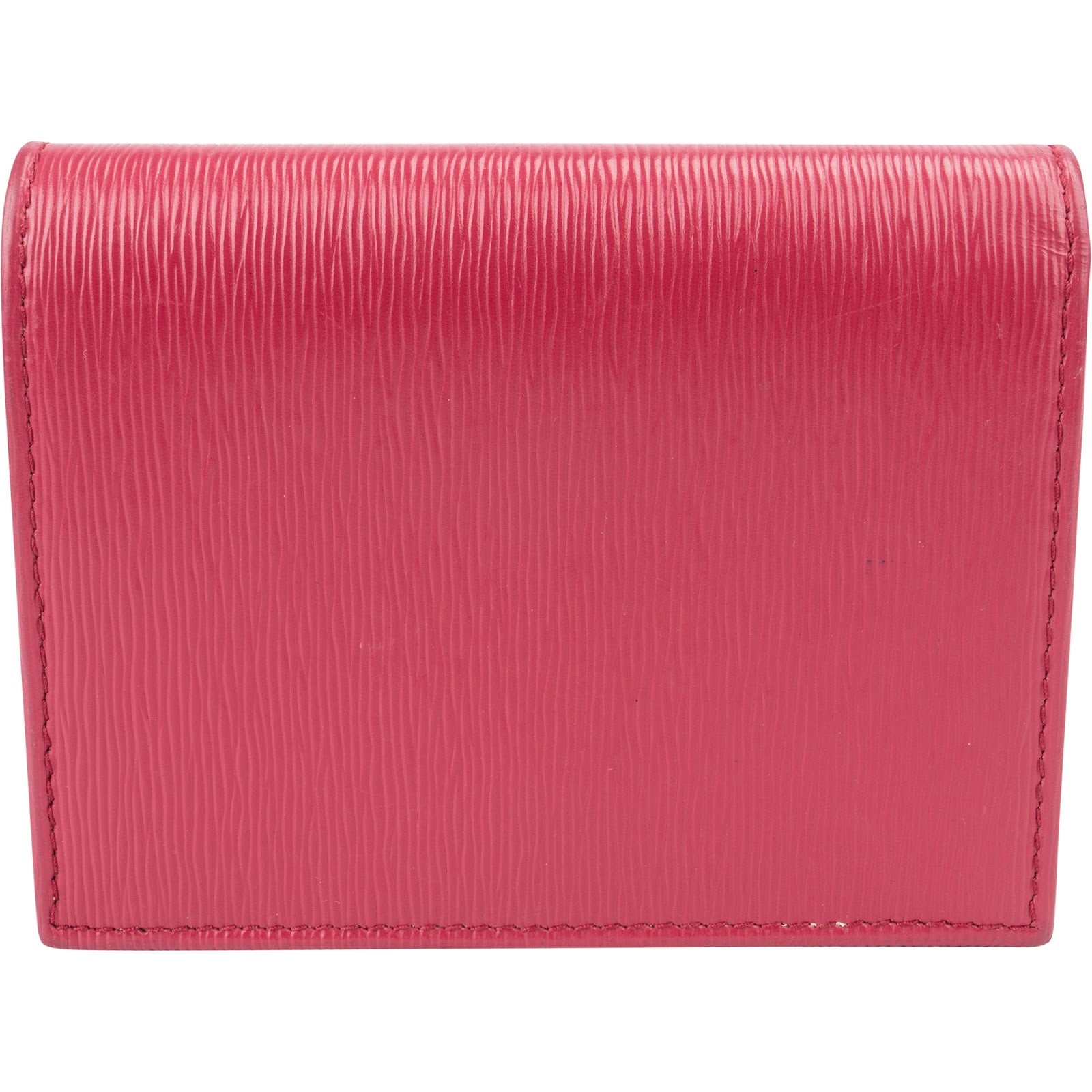 Prada - Pink Vitello Move Bifold Compact Wallet
