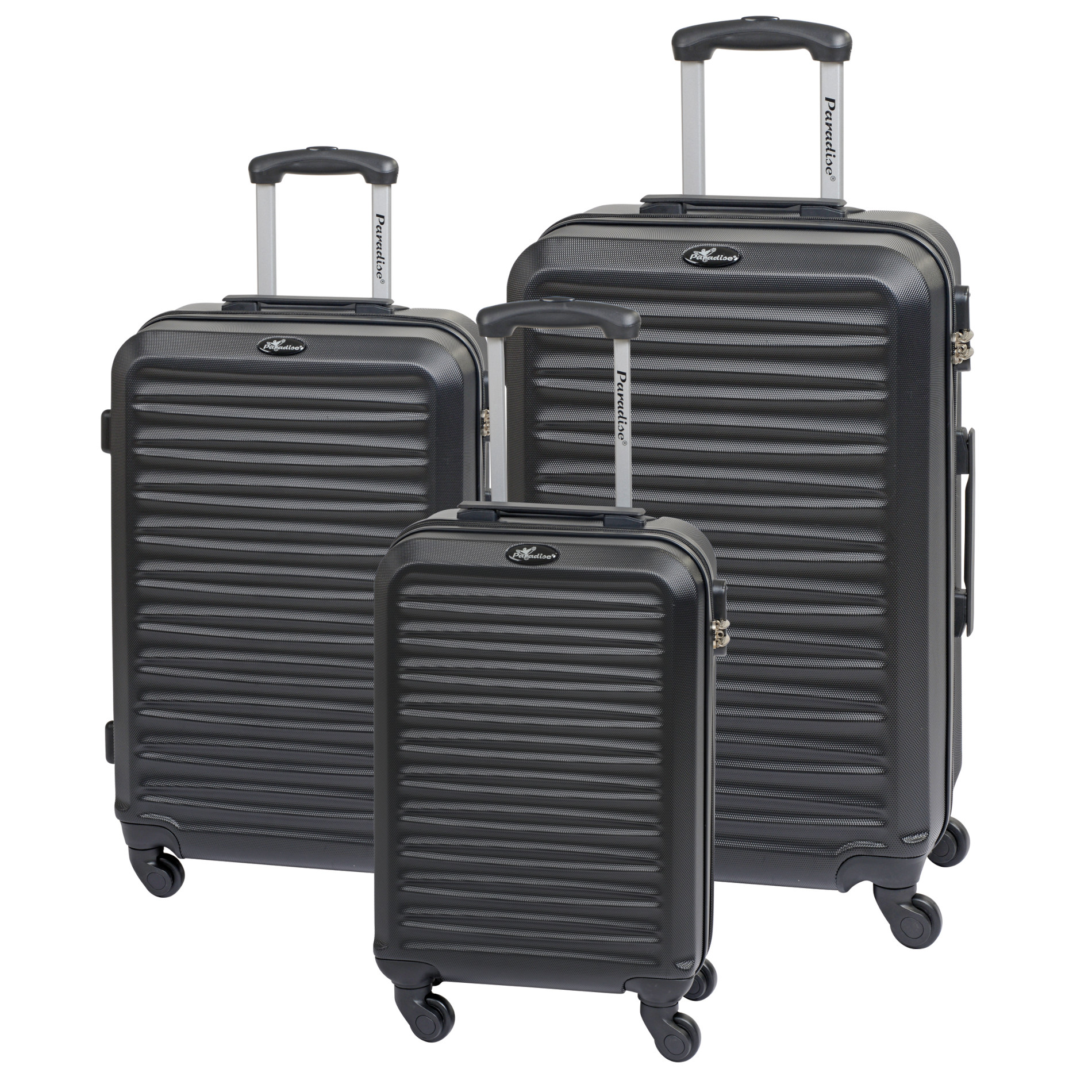 3-piece suitcase set Havana Paradise - black