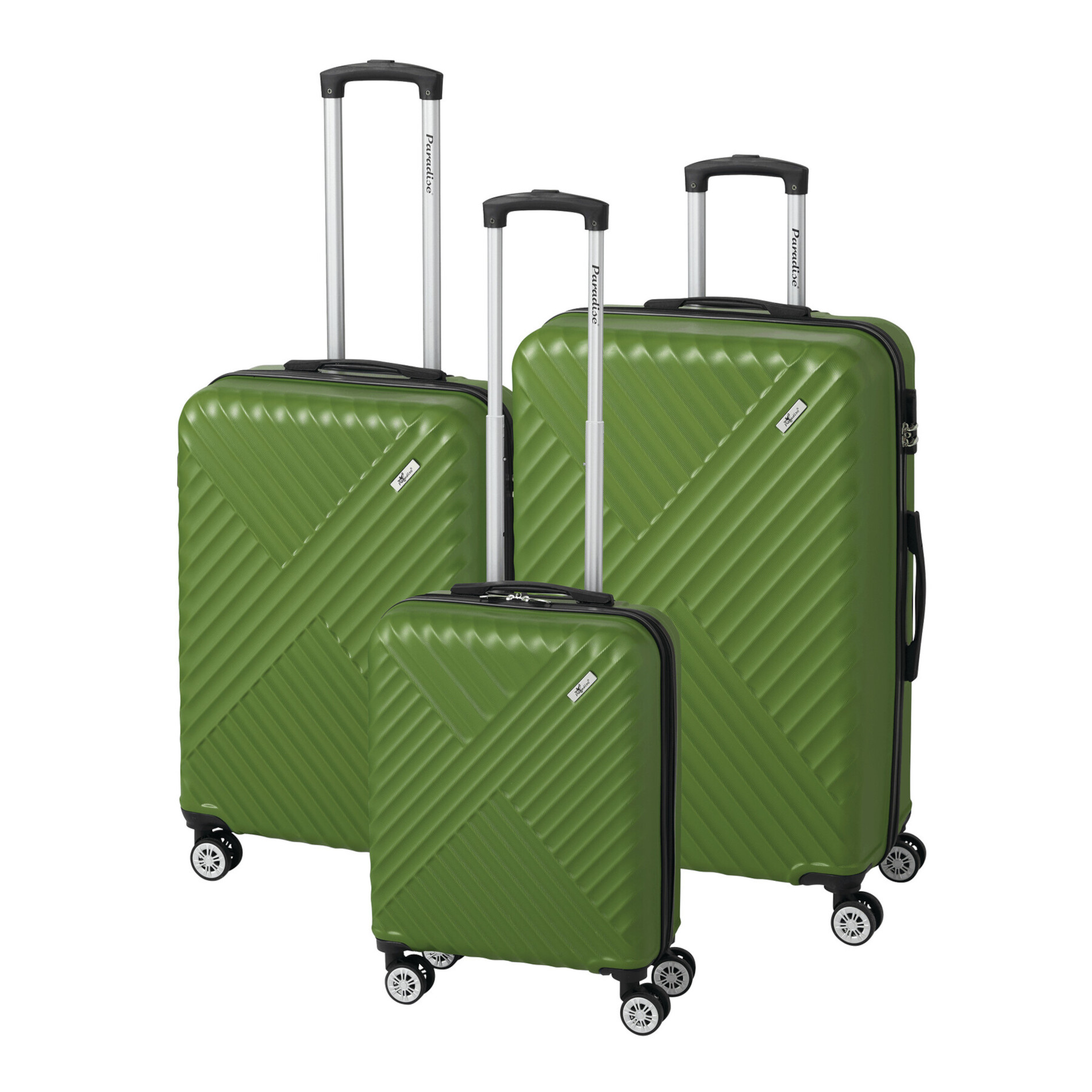 KINGSTON 3-tlg. Kofferset - grün