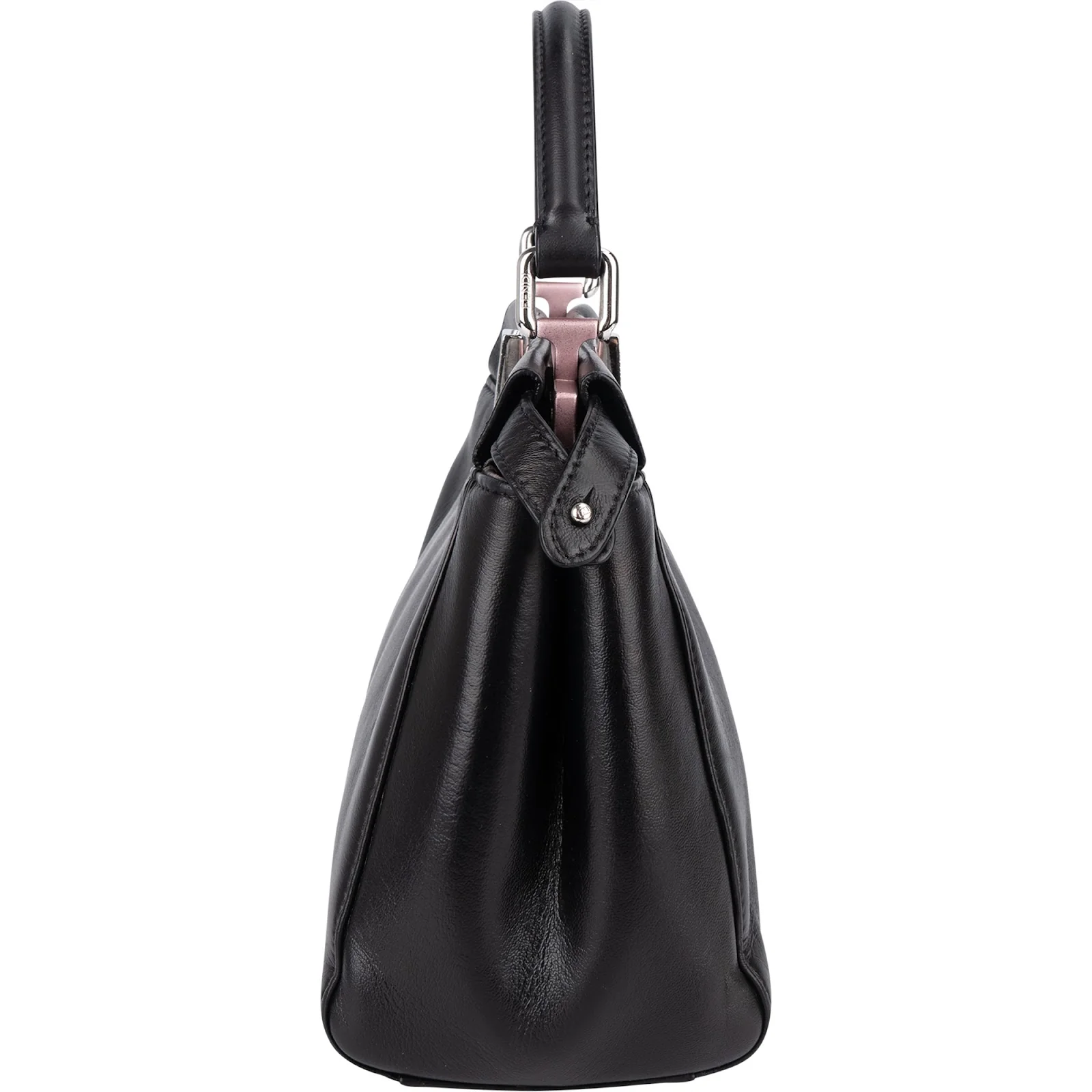 Fendi Black Leather Peekaboo Handbag
