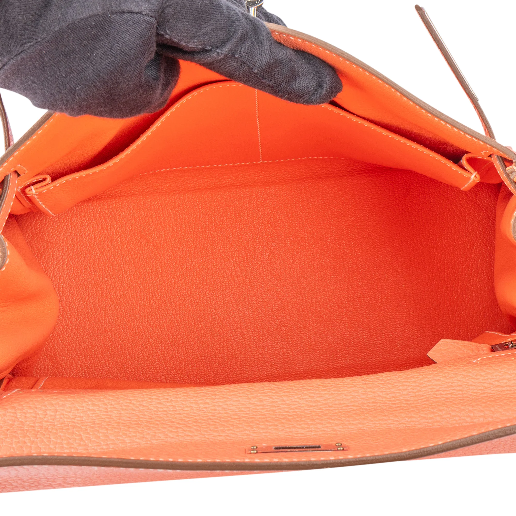Hermès Crevette Taurillon Clemence Kelly 28 Retourne Handbag