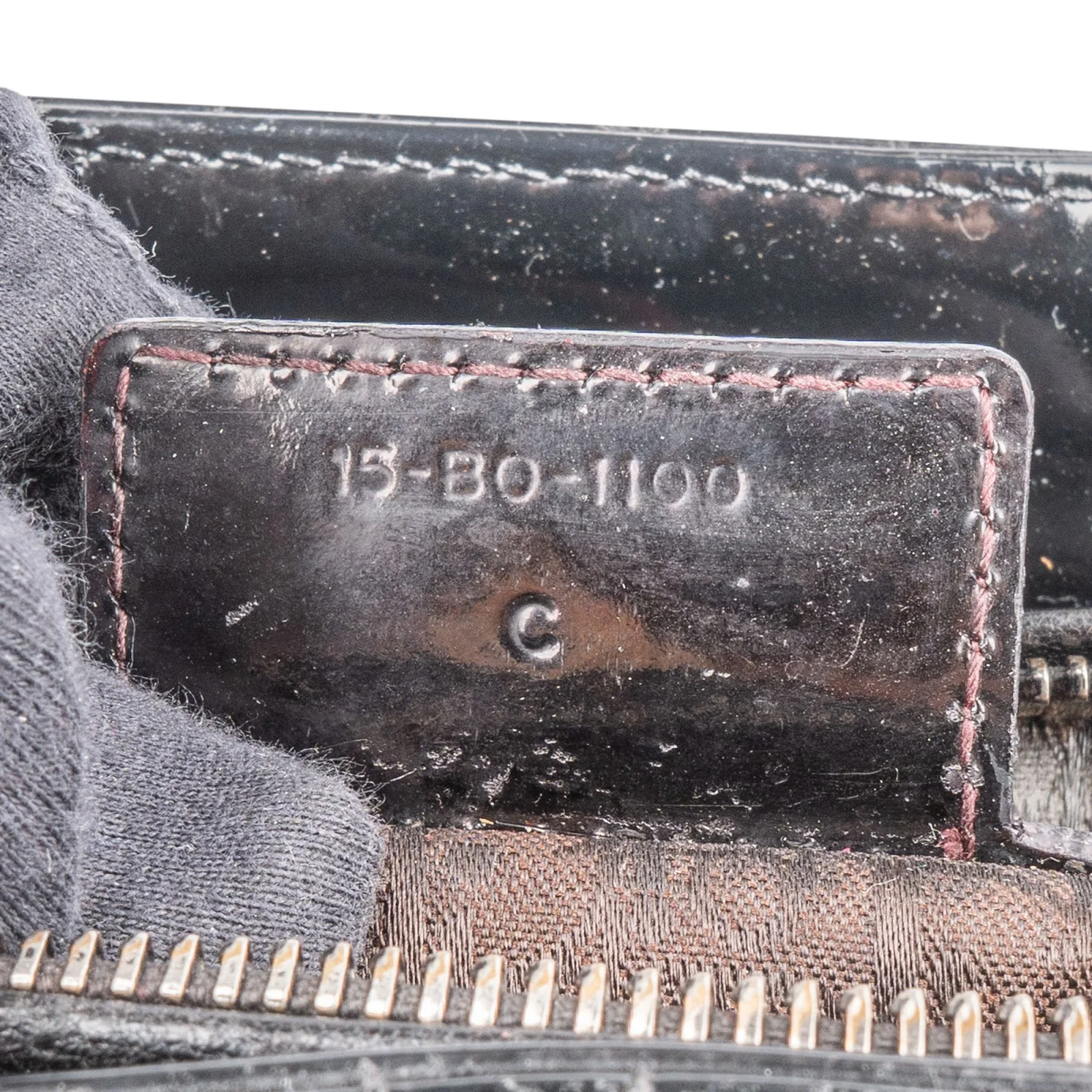 Christian Dior Quilted Patent Leather Lady Dior Handbag