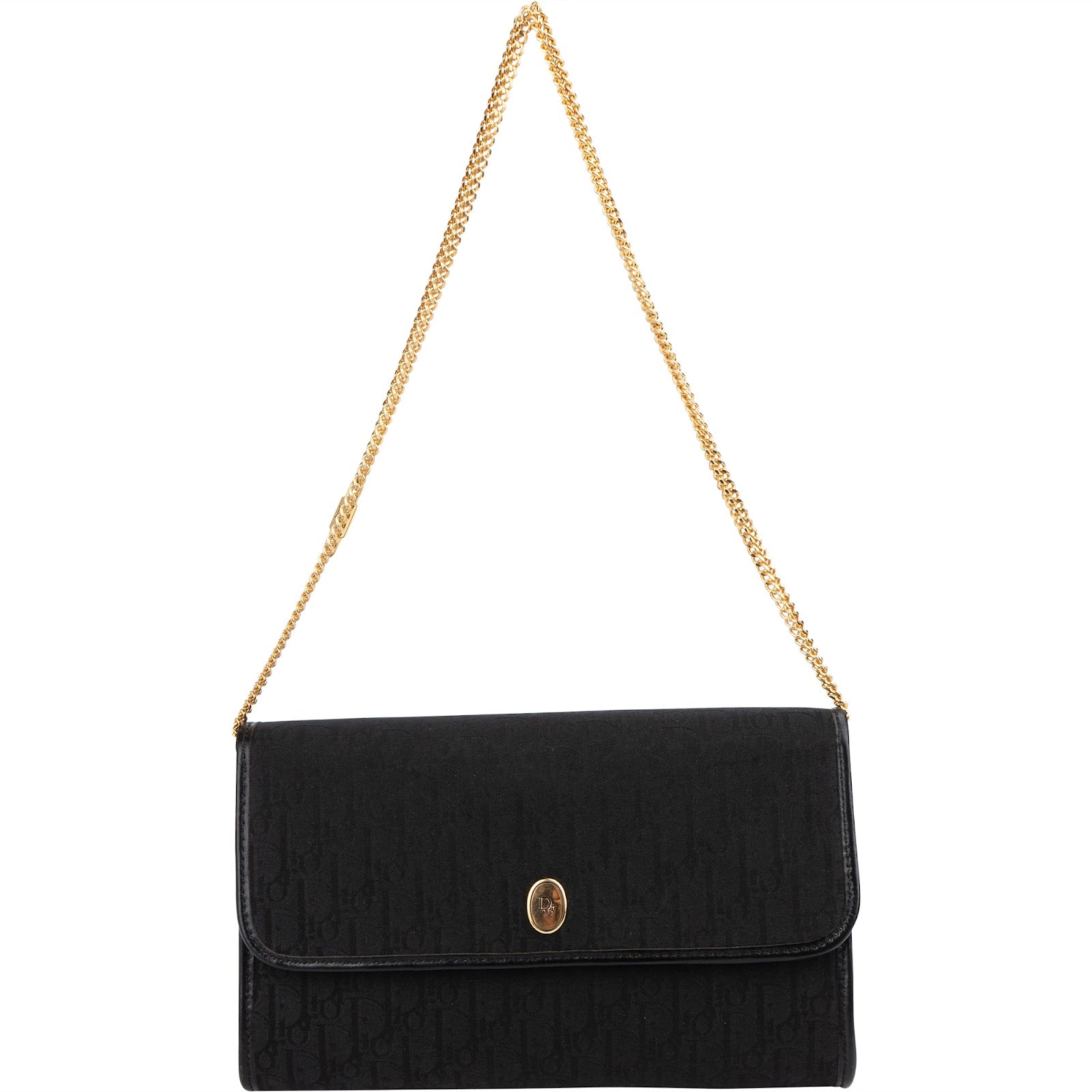 Christian Dior Oblique Monogram Single-Flap Shoulder Bag