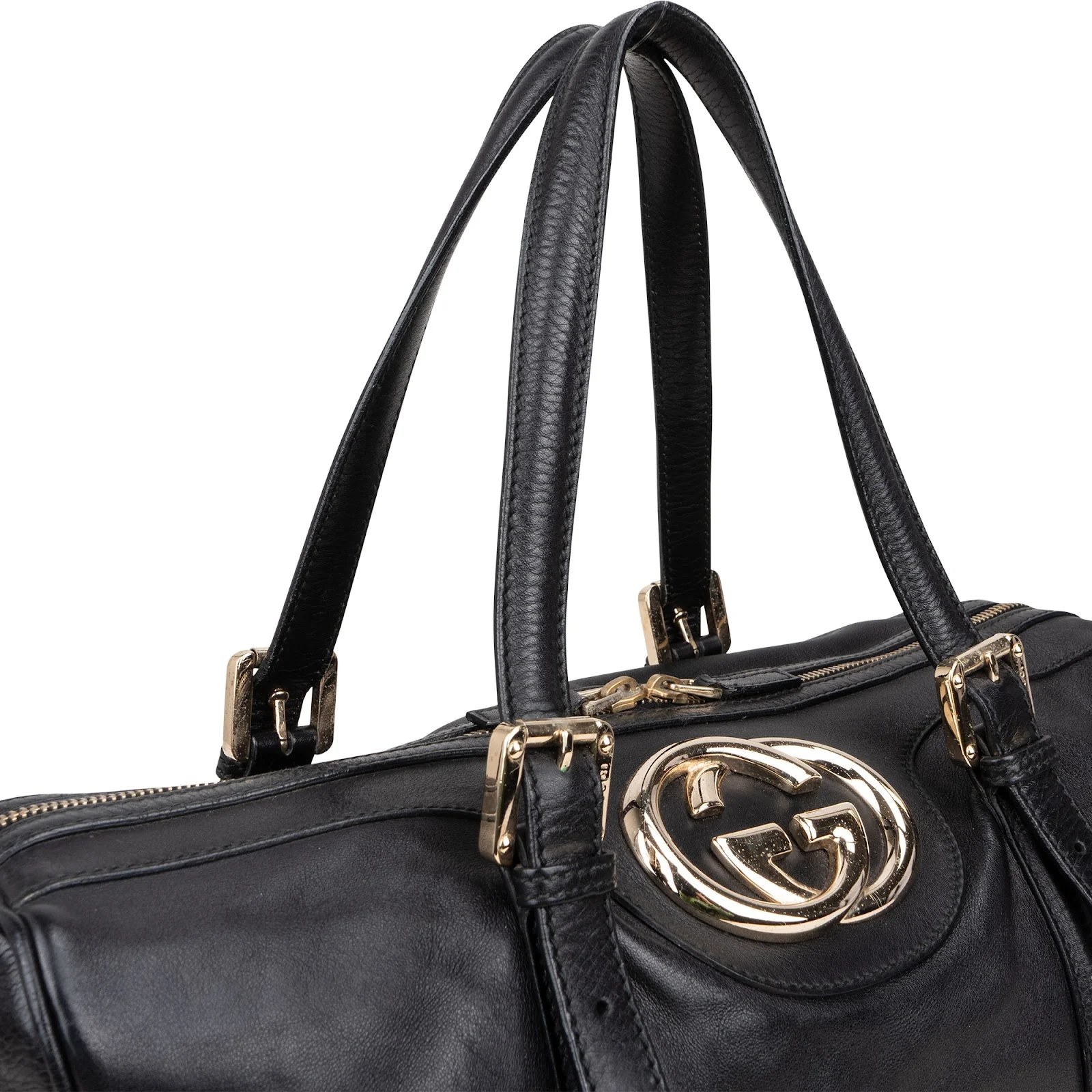 Gucci Leather Britt Boston Bag