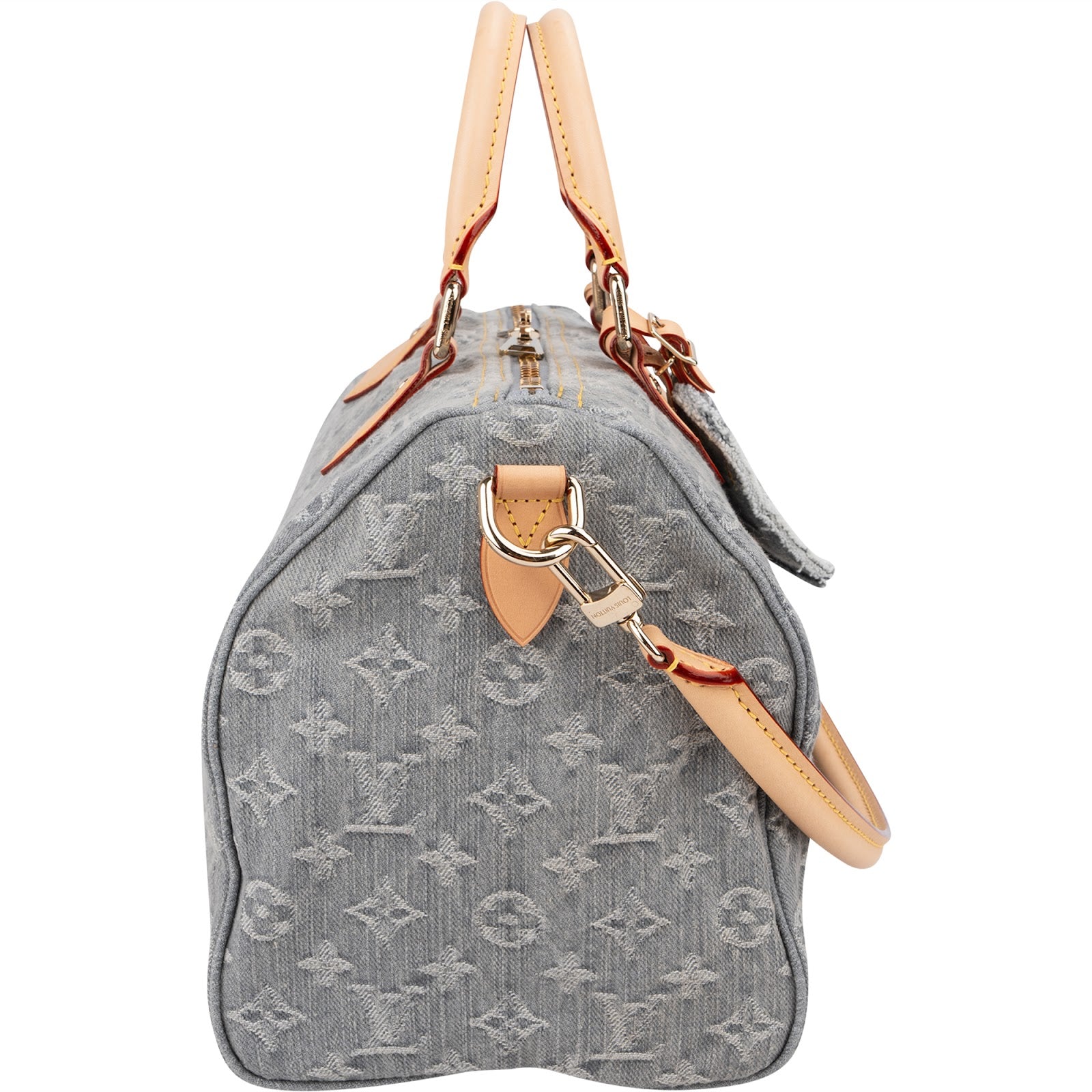 Louis Vuitton Monogram Denim Speedy 30 Bandoulière Boston Bag