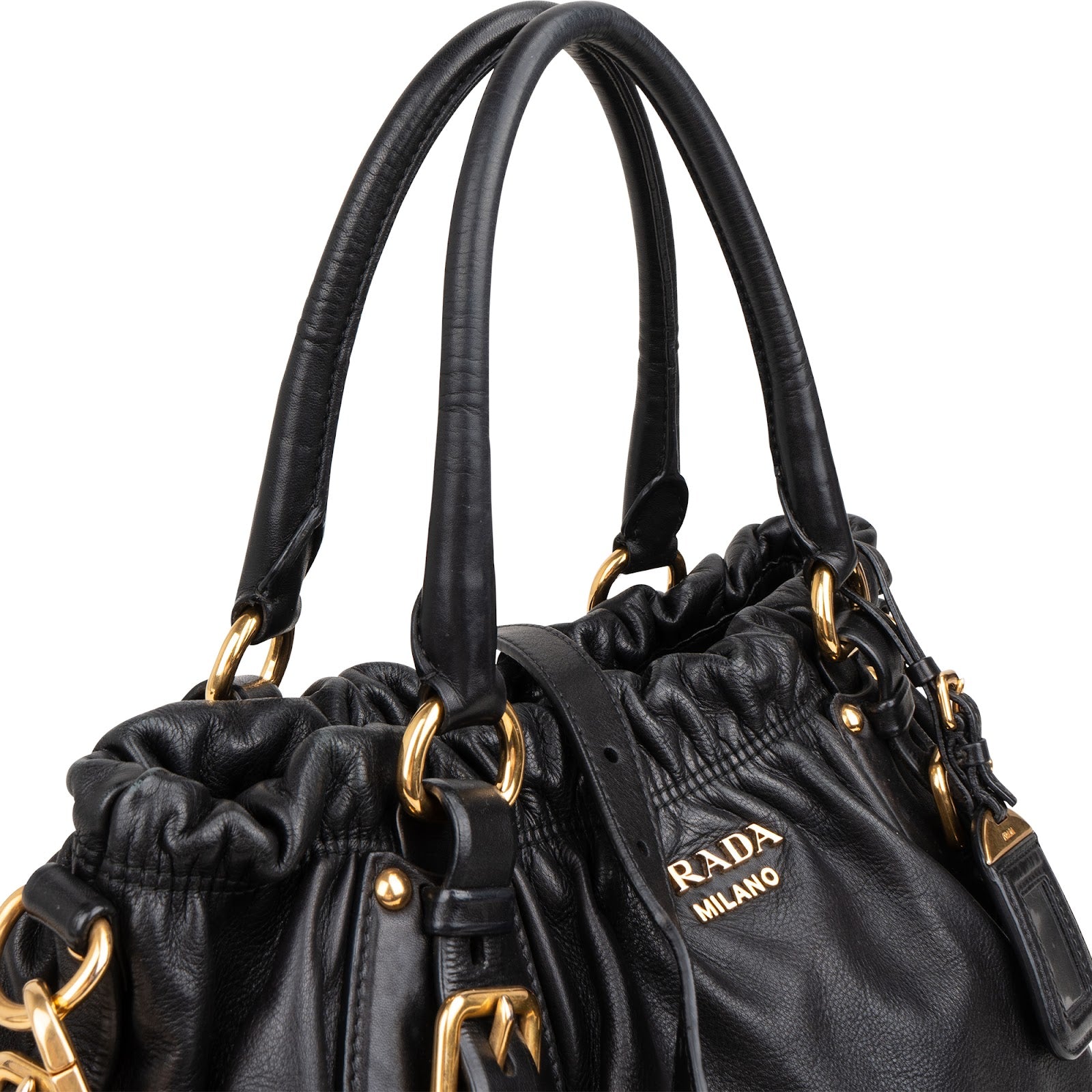 Prada Soft Calf Leather Gaufre Satchel Handbag
