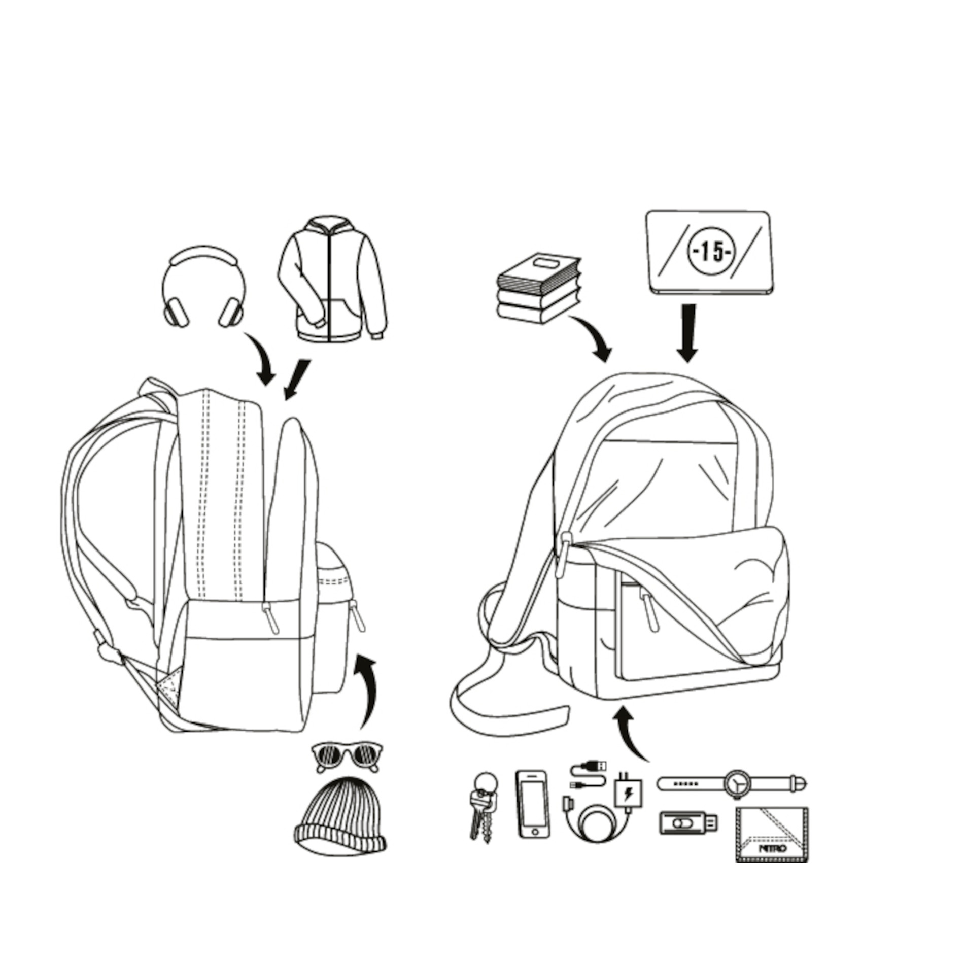 Rucksack URBAN PLUS - Haze