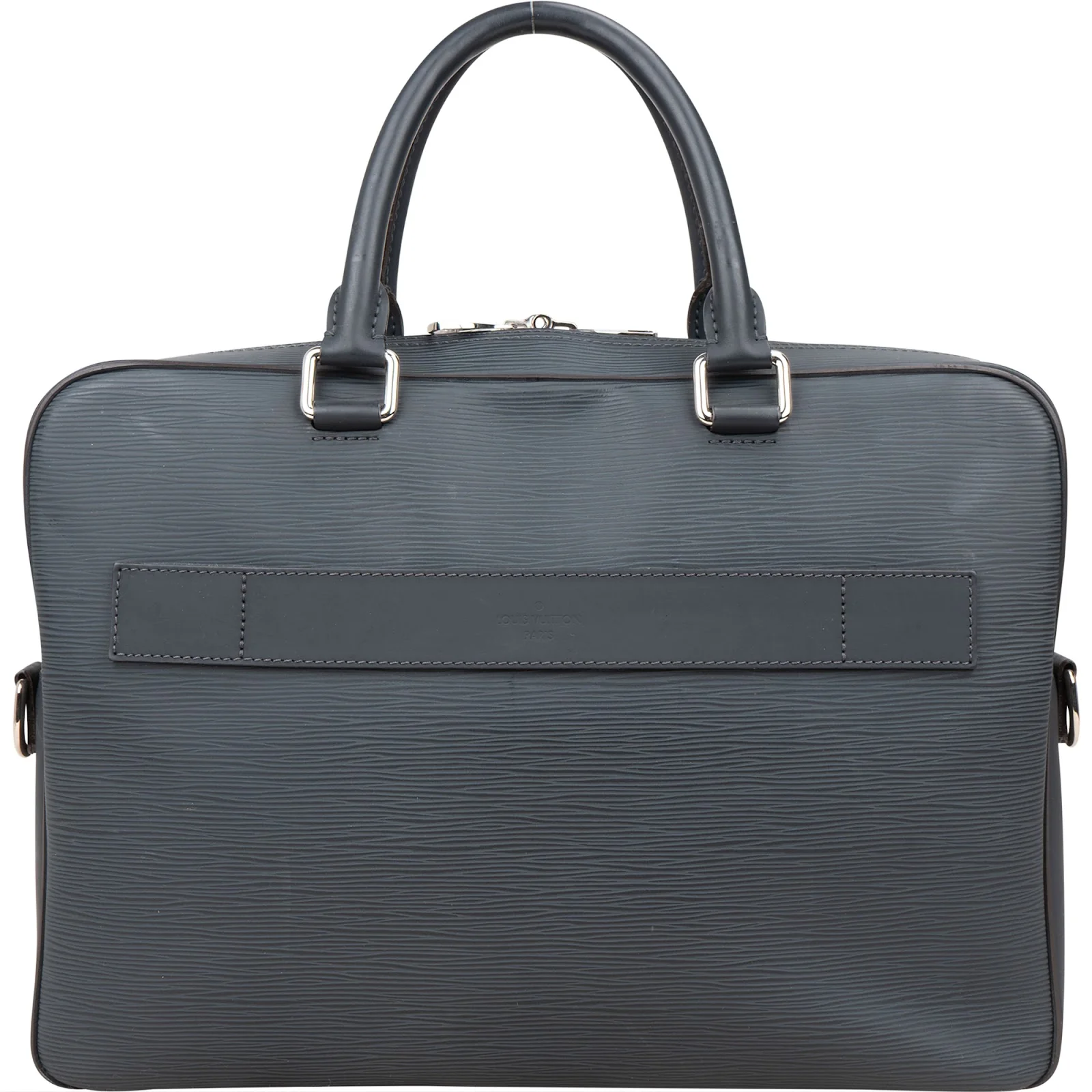 Louis Vuitton Blue Epi Leather Bassano Porte-Documents Voyage Handbag