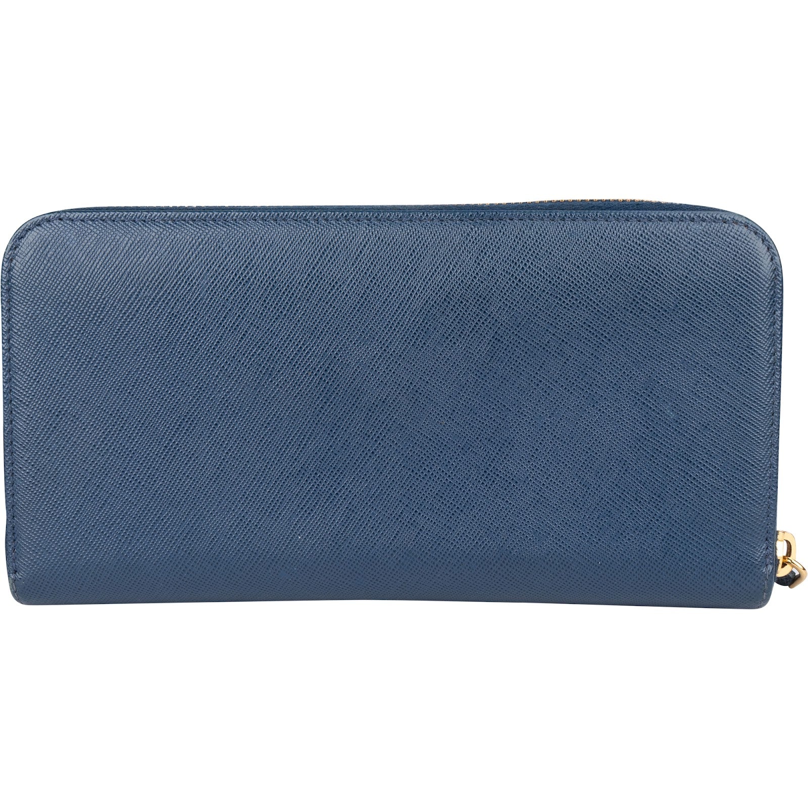 Prada Saffiano Fiocco Leather Zip Around Wallet