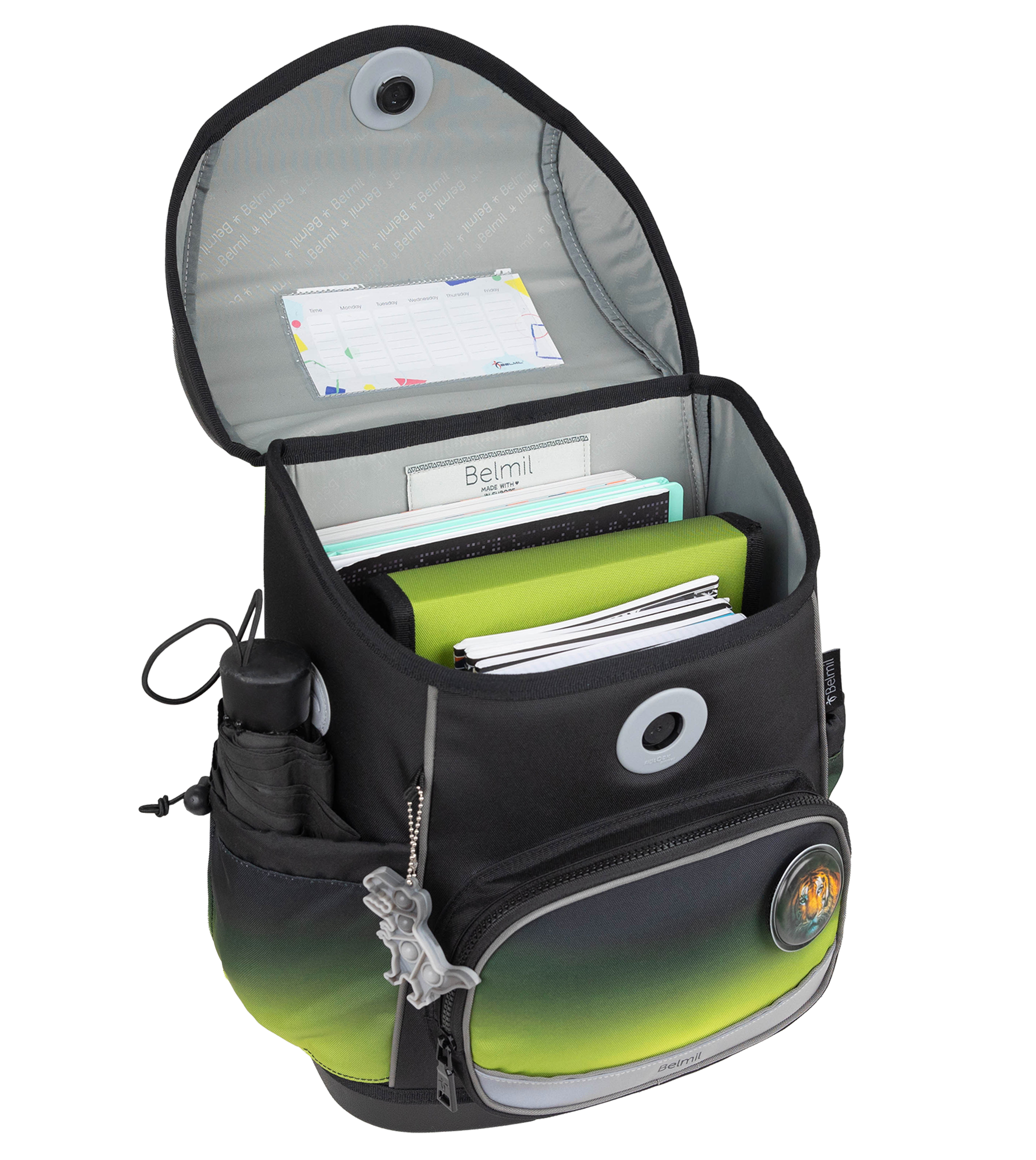 Compact Plus 5-piece satchel set - Black Green