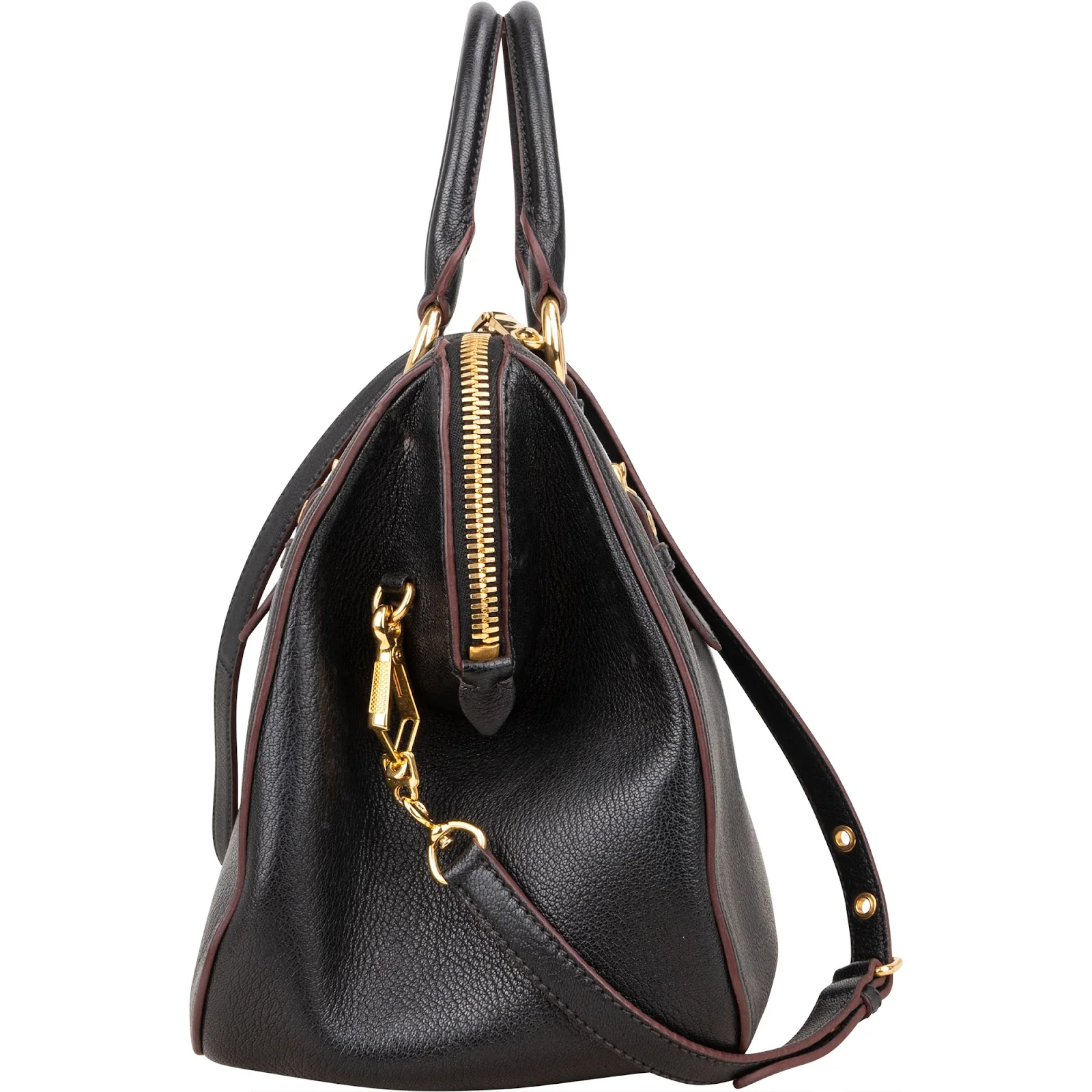 Miu Miu Madras Leather Dome Handbag