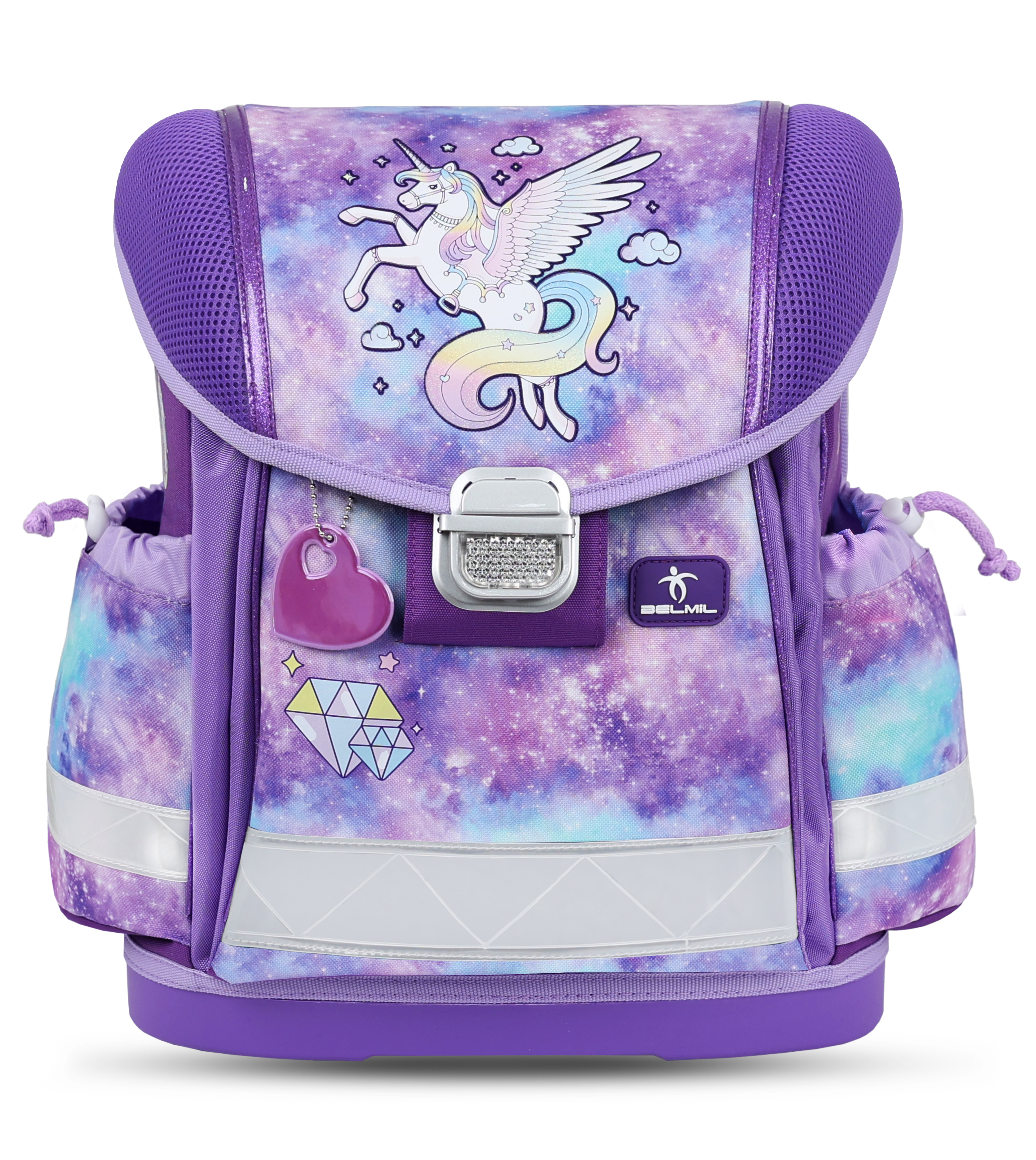 Klasyczny 4-częściowy zestaw z paskiem na klatkę piersiową - Diamond Unicorn