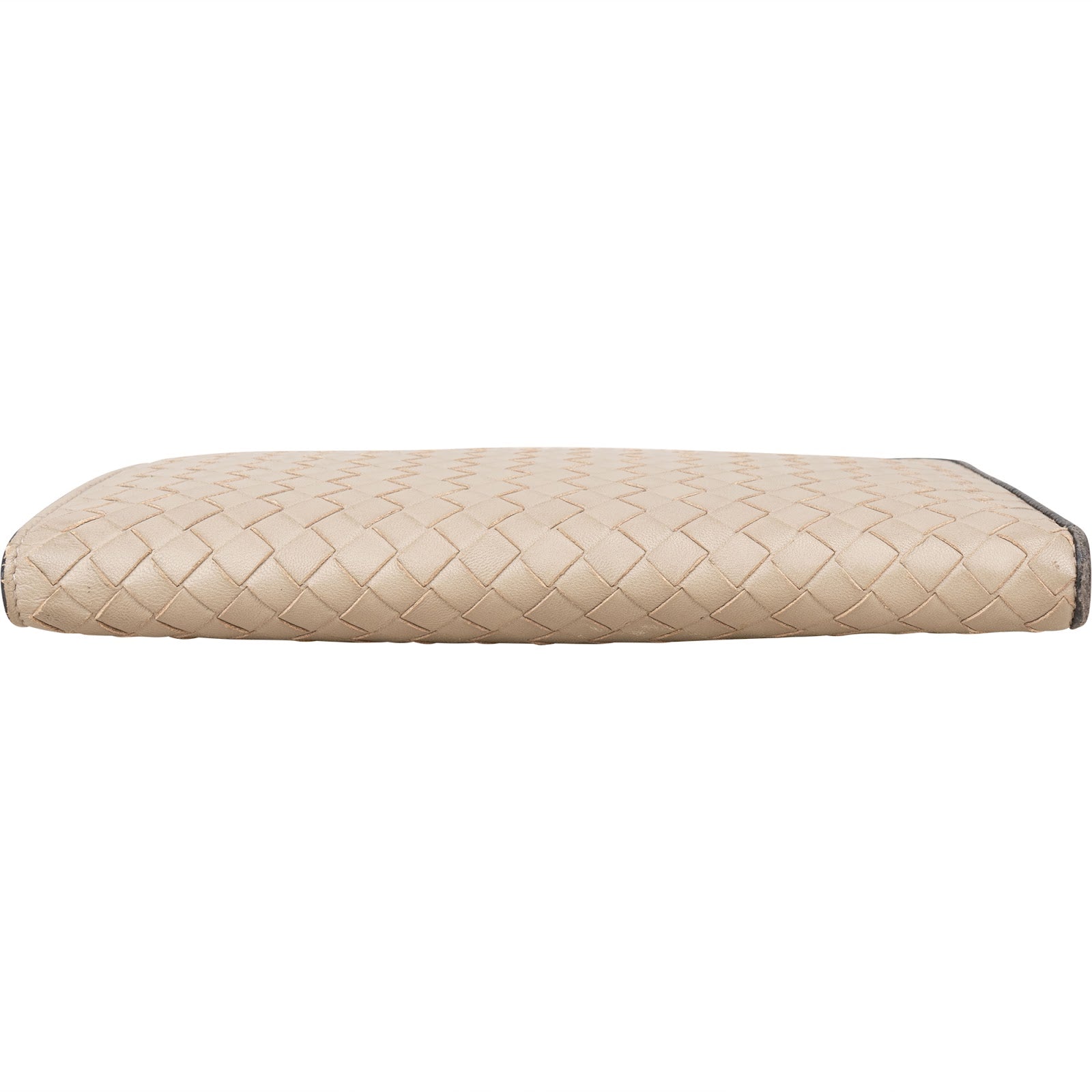 Bottega Veneta Intrecciato Leather Zipped Clutch