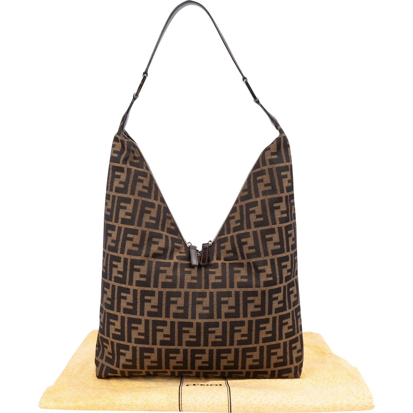 Fendi – Monogram FF Zucca shoulder bag