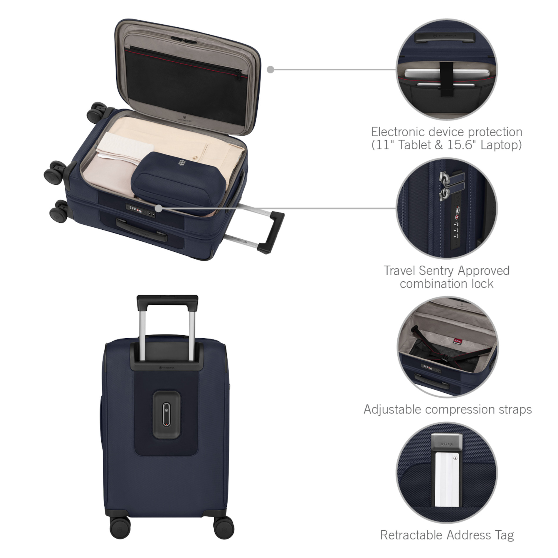 Werks Traveler 7.0 Frequent Flyer Carry-On - Navy Blue