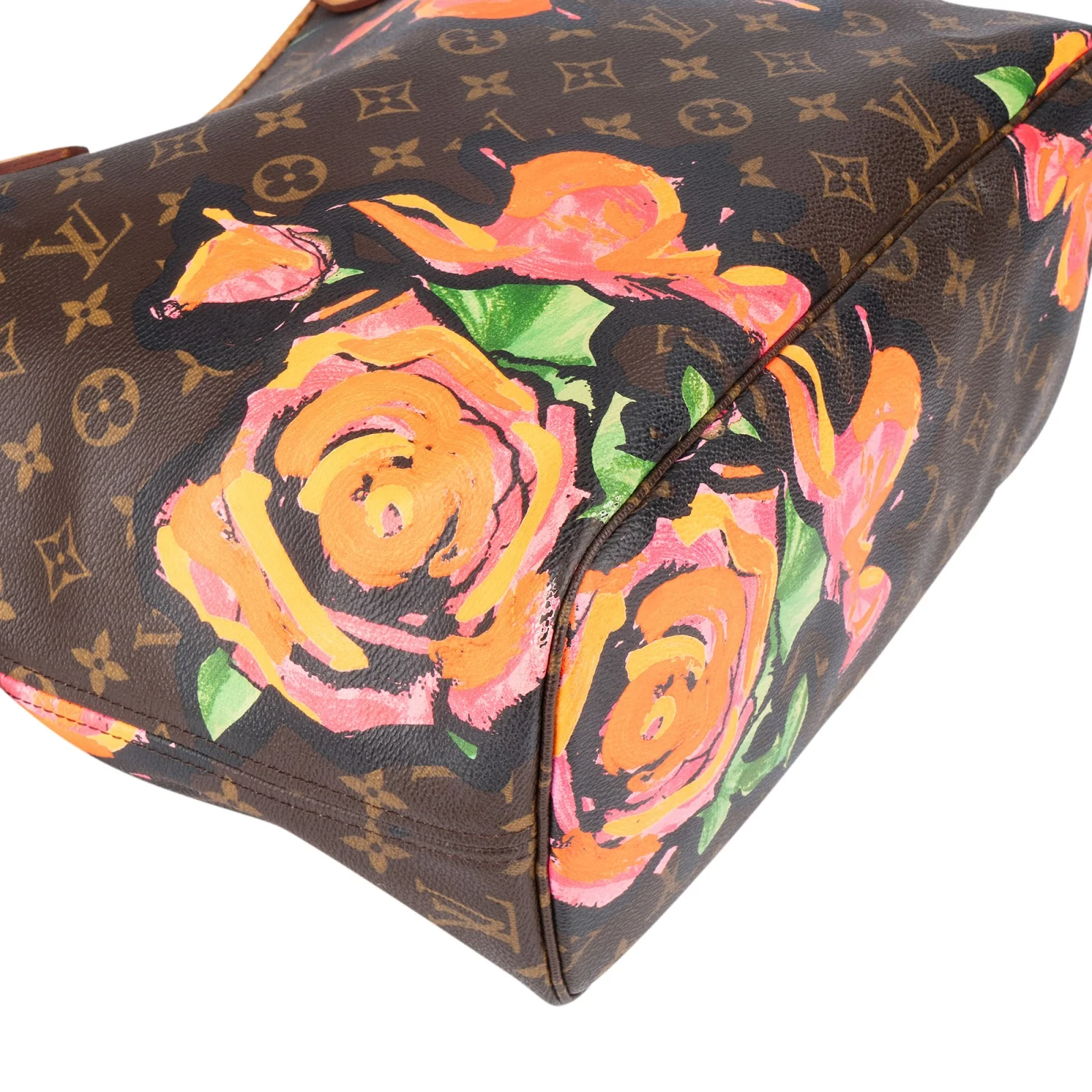 Louis Vuitton Monogram Canvas Limited Roses Neverfull MM Shopper